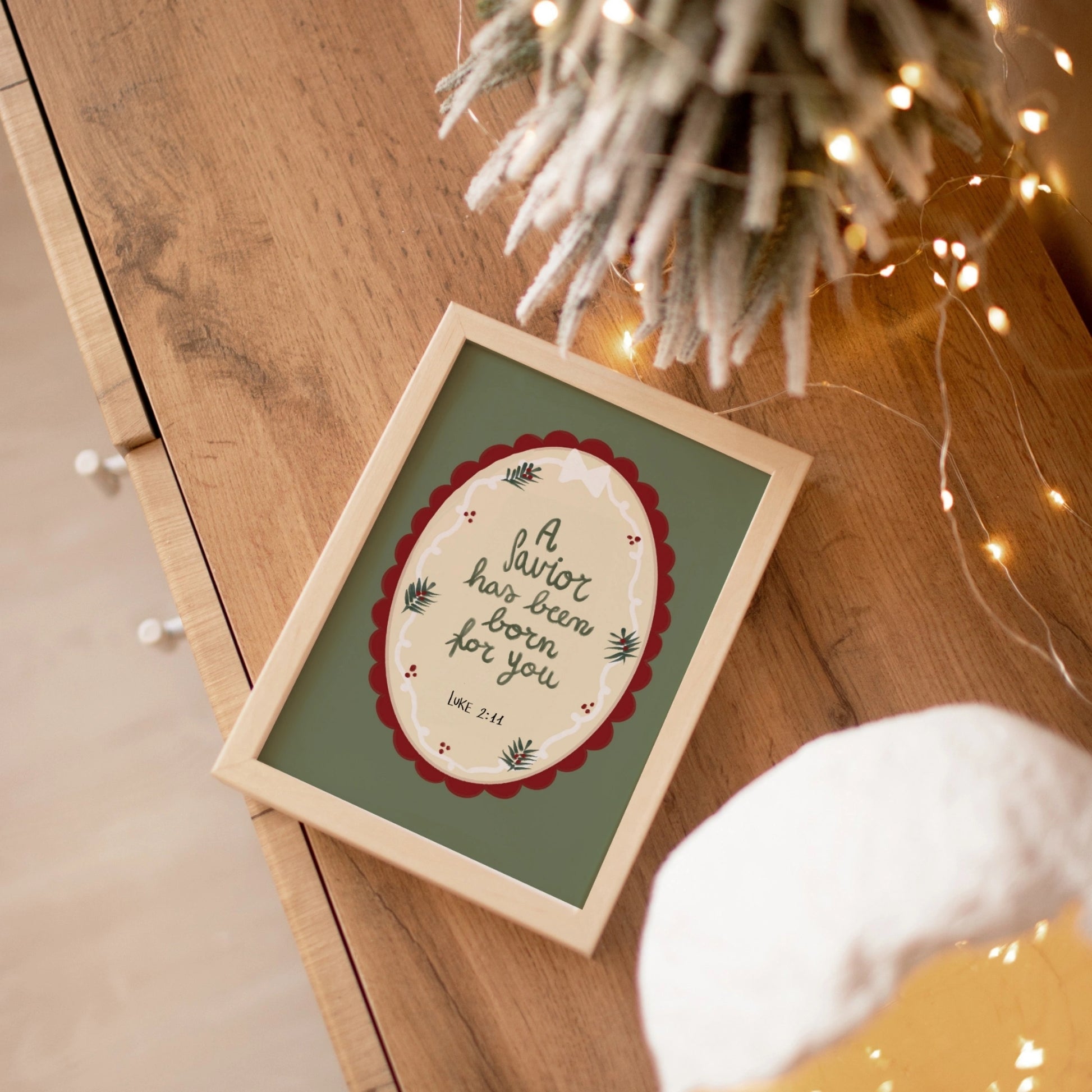 A Savior Has Been Born for You Christmas Print