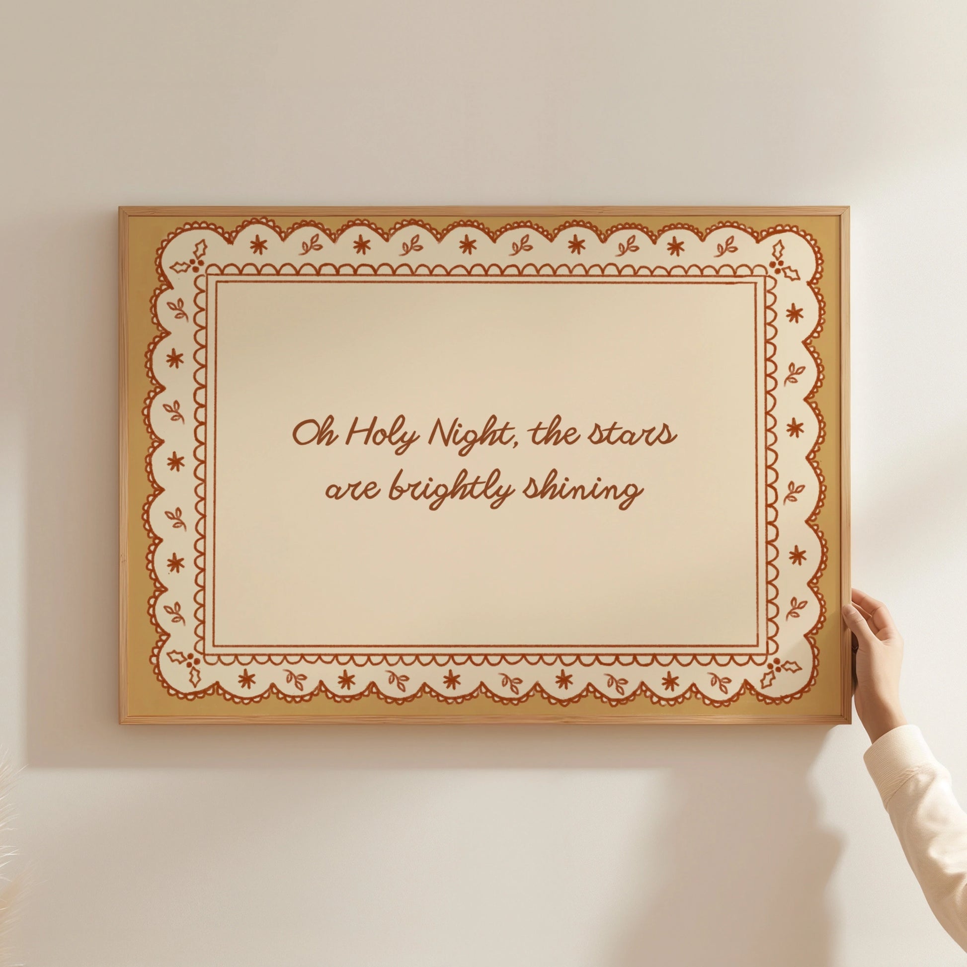 Vintage Nativity Quote Print