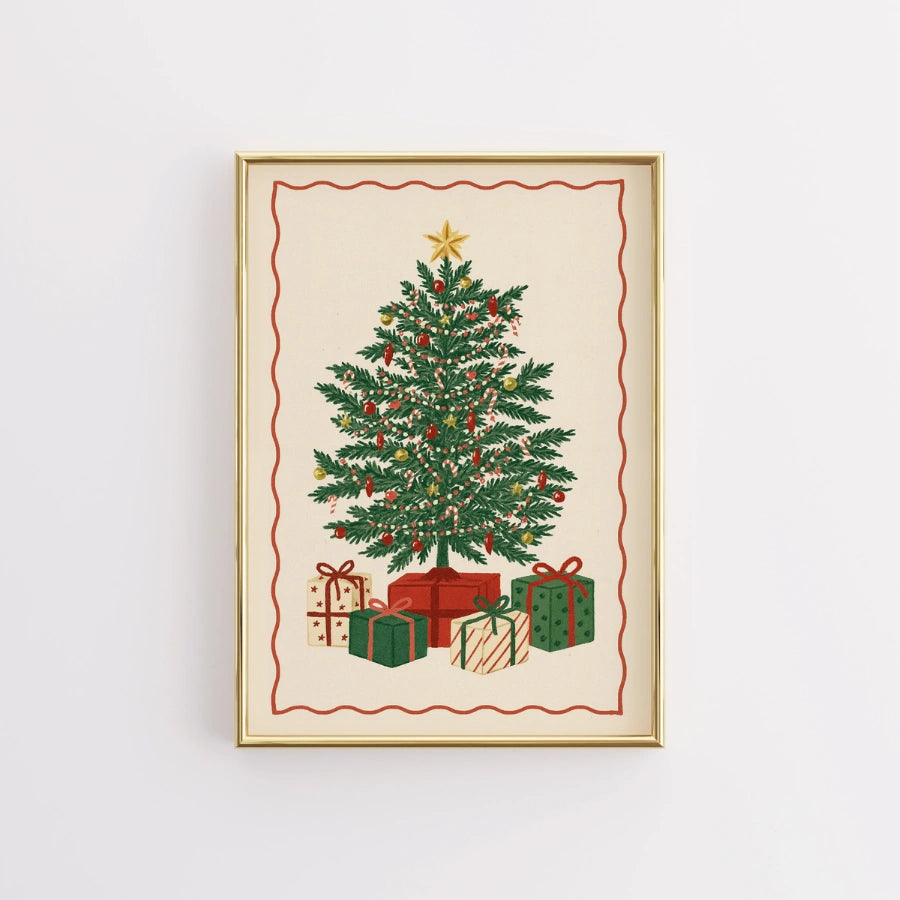 Christmas Tree Wall Art - Classic Holiday Gift Print