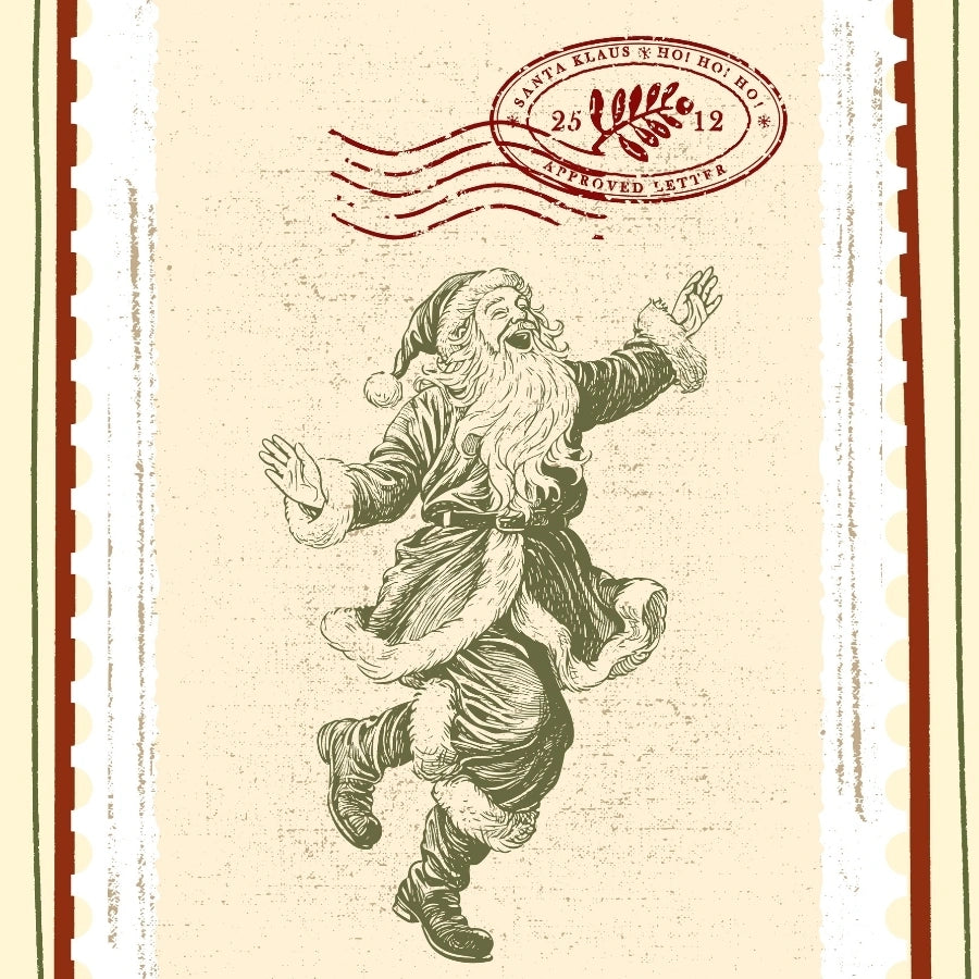 Dancing Santa Wall Art