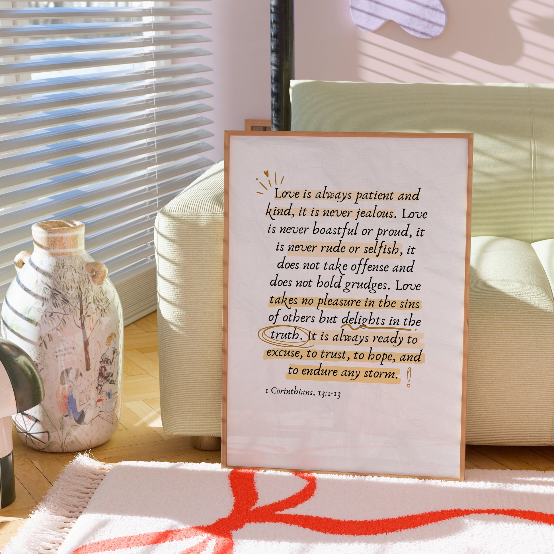 1 Corinthians 13 Wall Art – Bible Verse Print