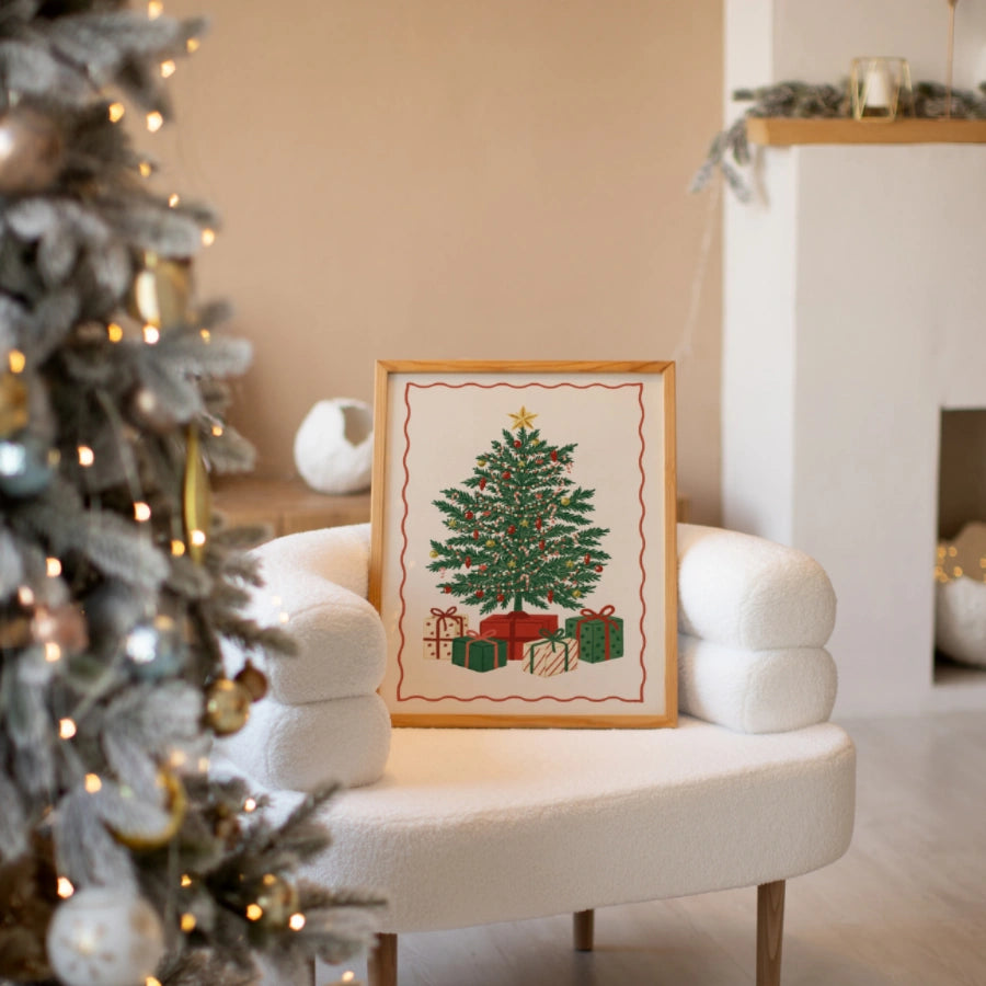 Christmas Tree Wall Art - Classic Holiday Gift Print