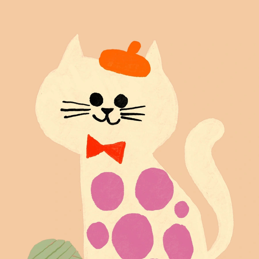 Katzenbild fürs Kinderzimmer – Niedliches Kätzchen-Wandbild fürs Kinderzimmer