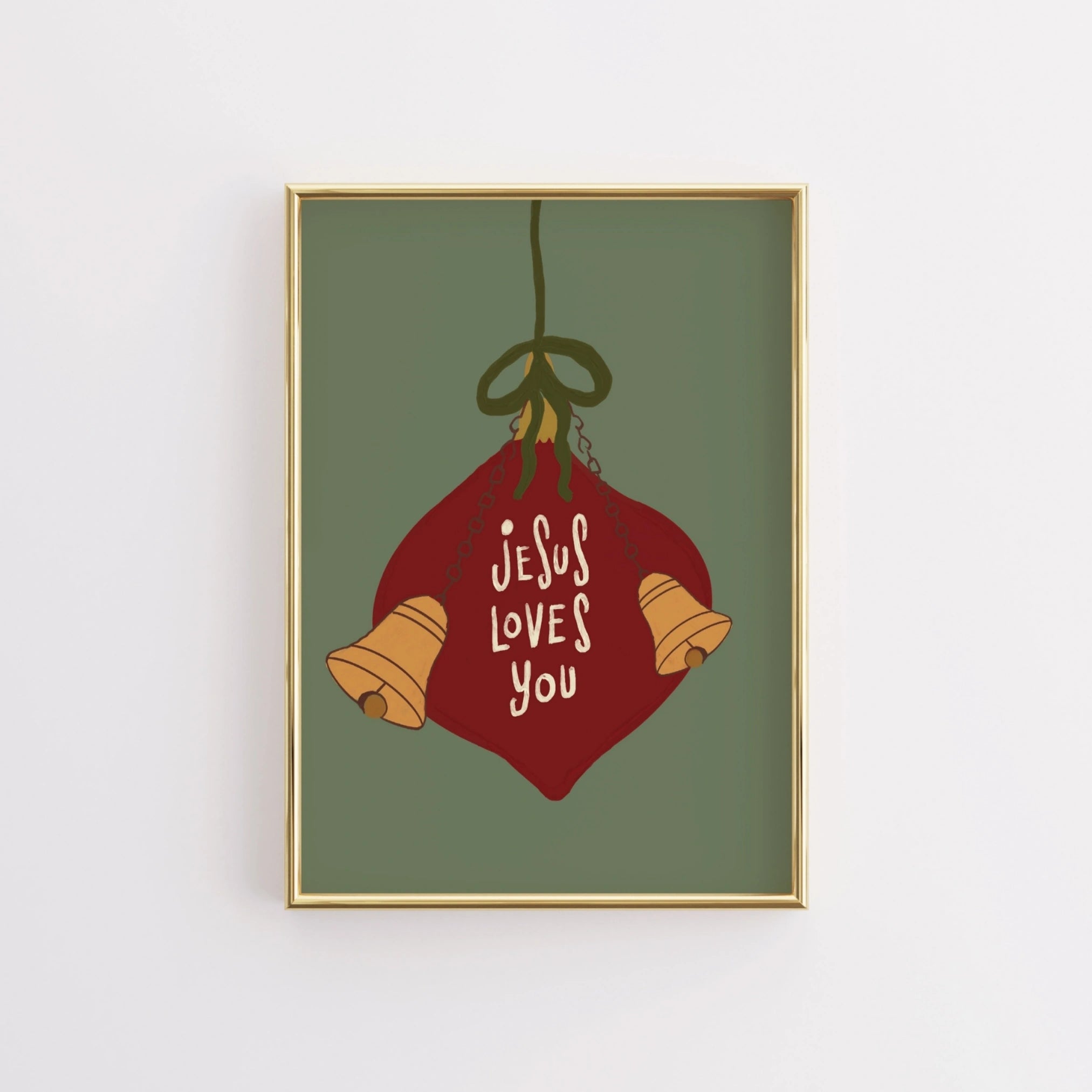 Jesus Loves You Christmas Print
