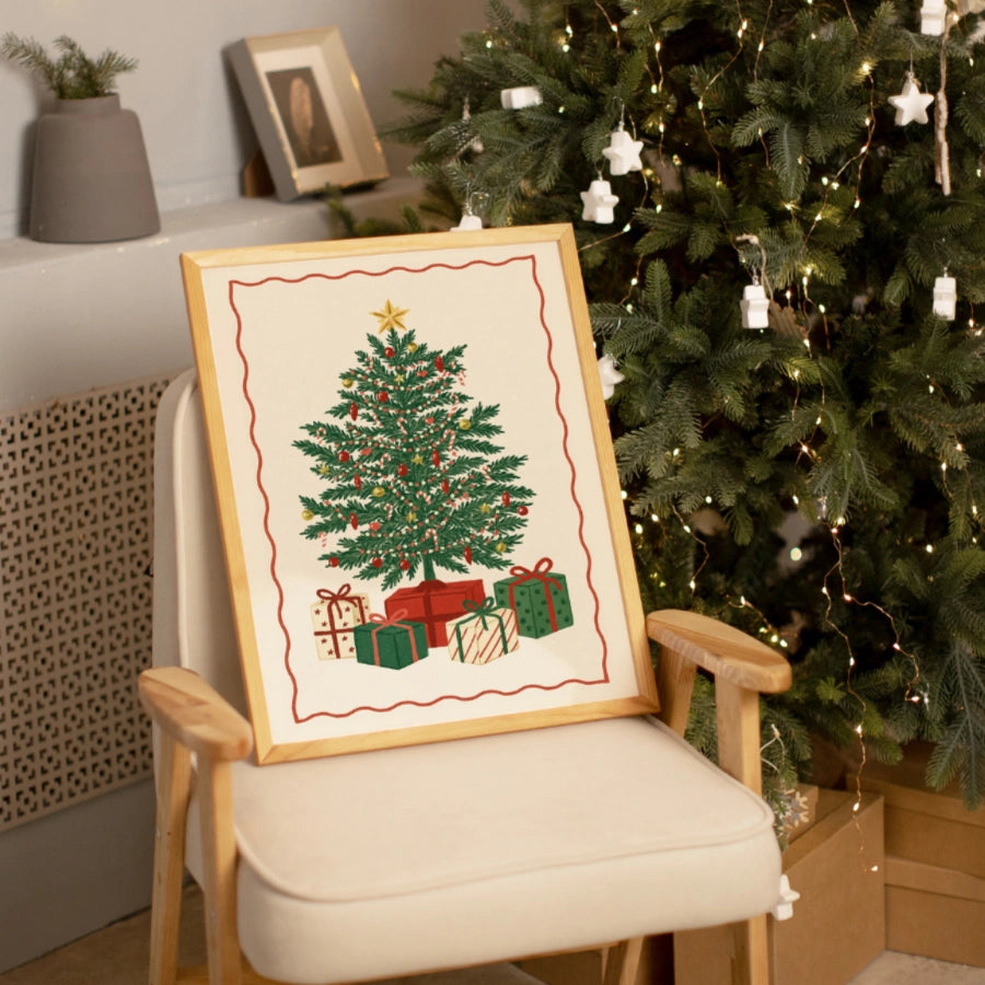 Christmas Tree Wall Art - Classic Holiday Gift Print