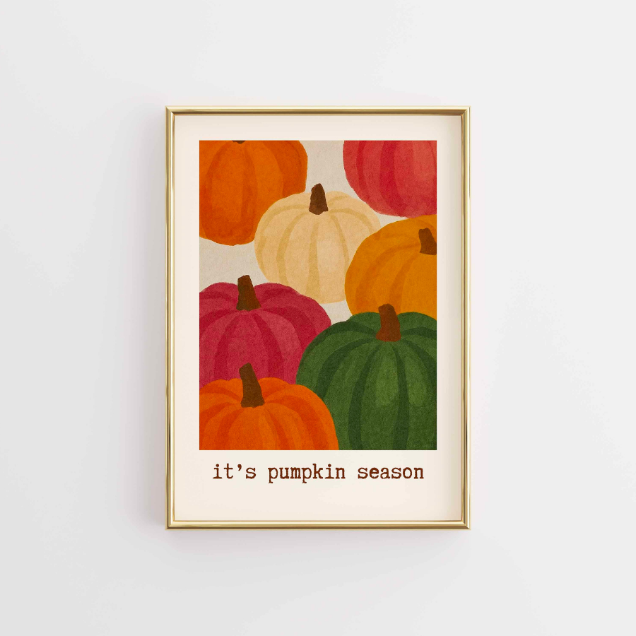 Pumpkin Season Wall Art – Cozy Autumn Decor