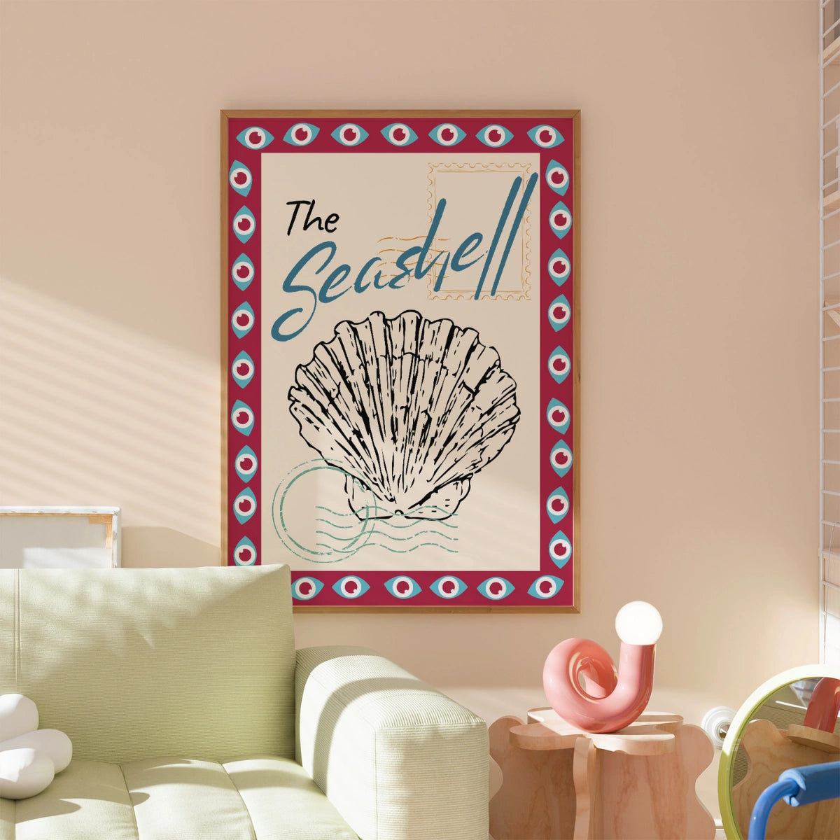 The Seashell Wall Art - Vintage Coastal Print