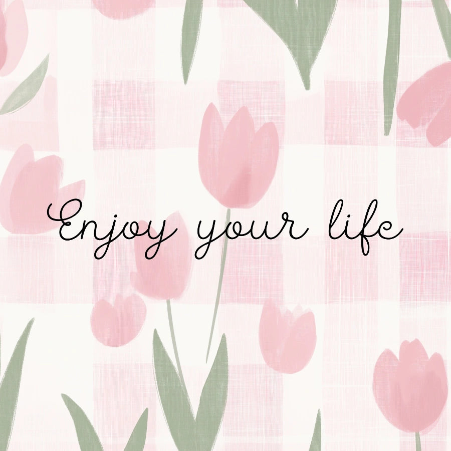 Tulip Quote Nursery Print – Cute Wall Art for Girls
