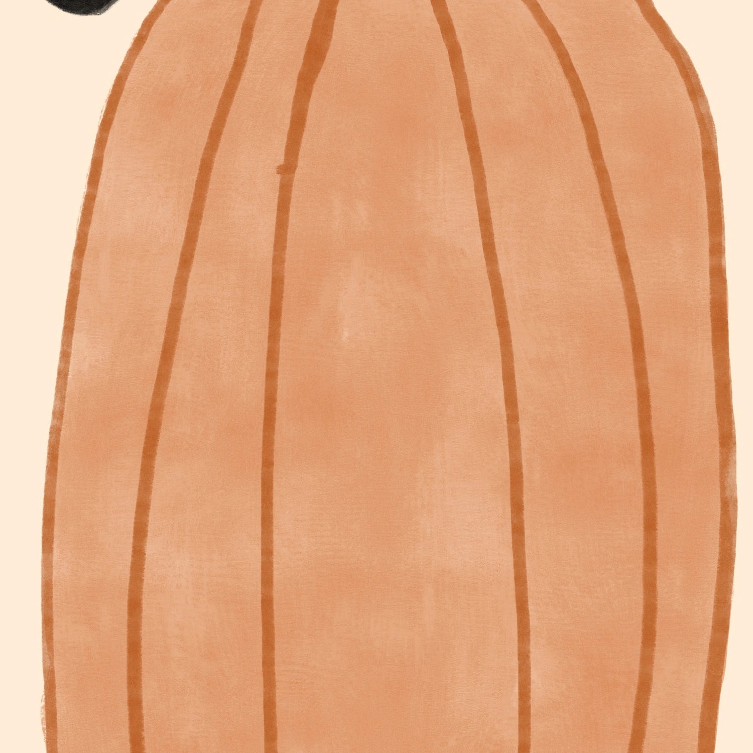 Pumpkin Wall Art – Minimal Fall Print