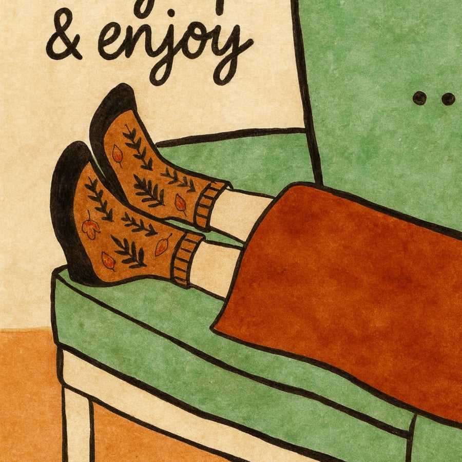 Cozy Autumn Wall Art - Relaxing Fall Quote Print