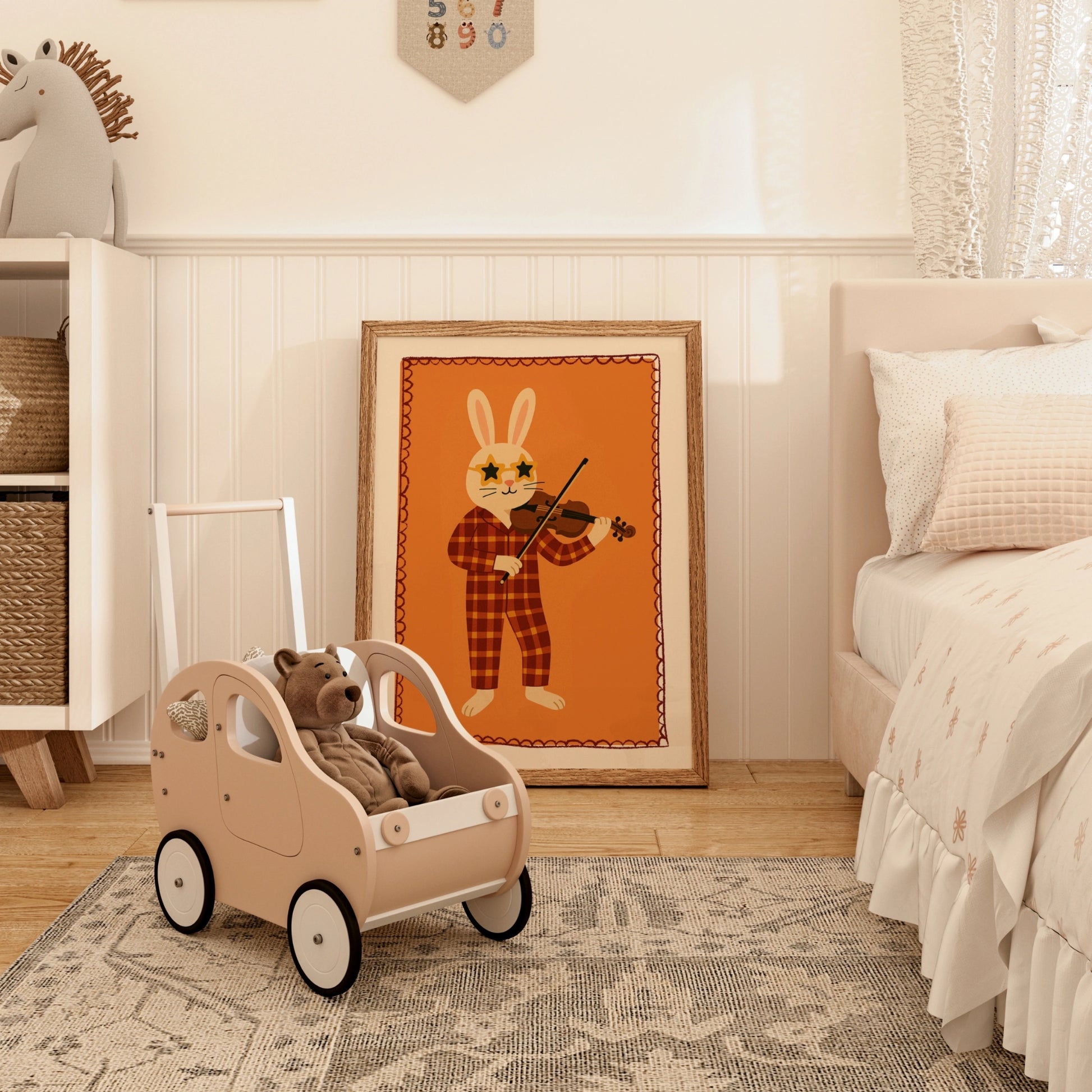 Niedliche Tier-Wandbilder für Kinder