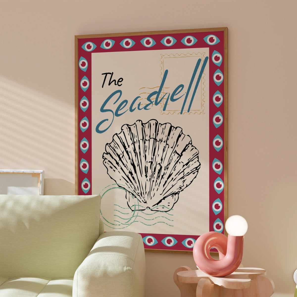 The Seashell Wall Art - Vintage Coastal Print