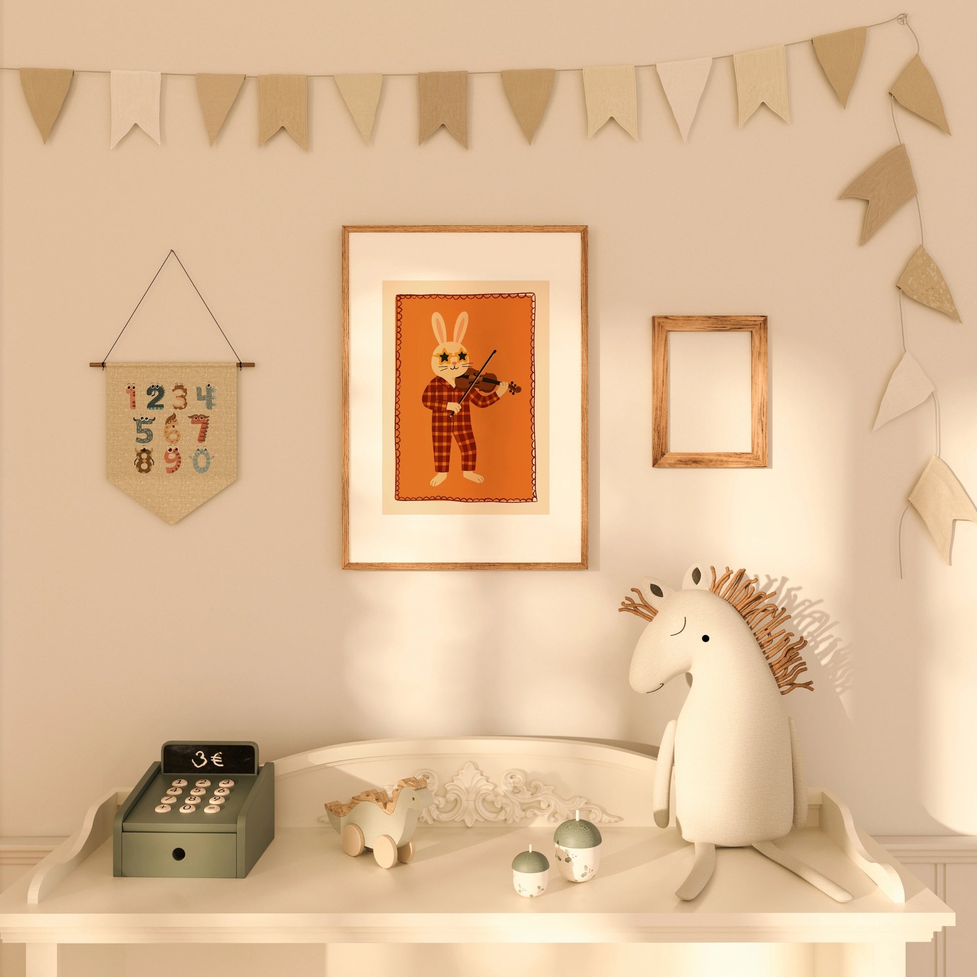 Niedliche Tier-Wandbilder für Kinder