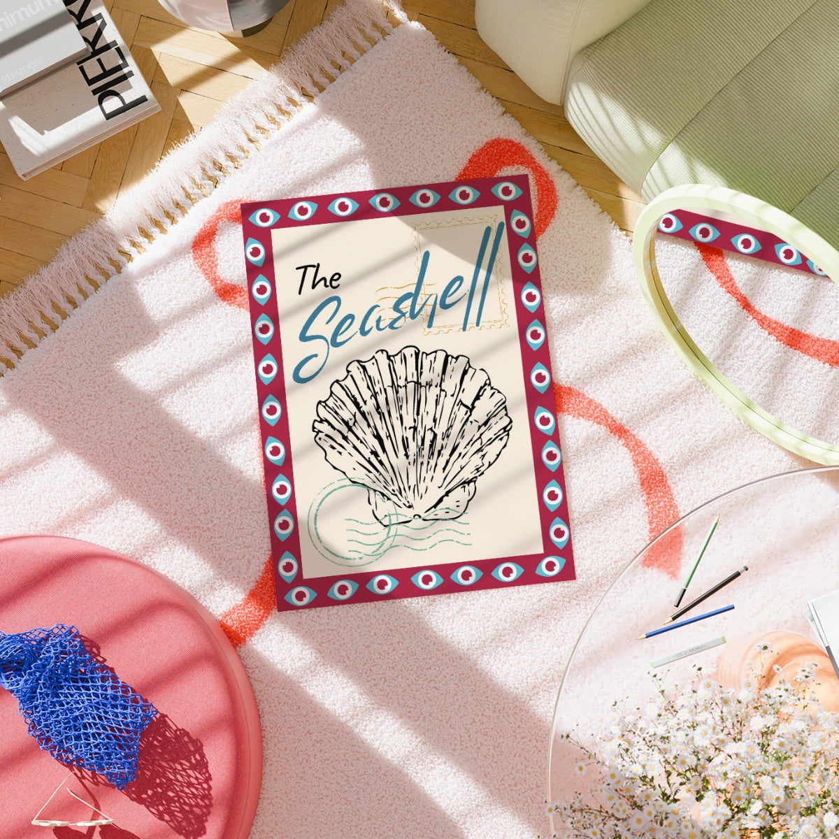 The Seashell Wall Art - Vintage Coastal Print