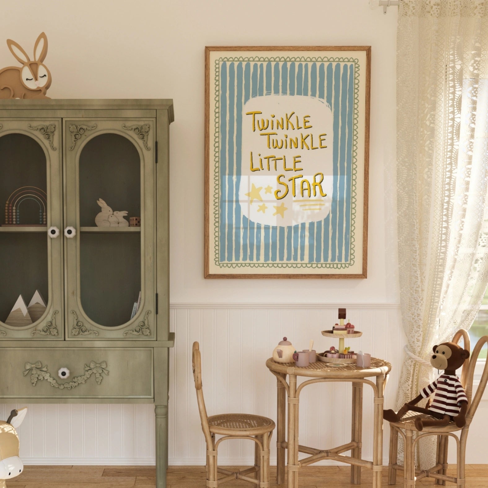 Kinderzimmerbild „Funkel, funkel, kleiner Stern“