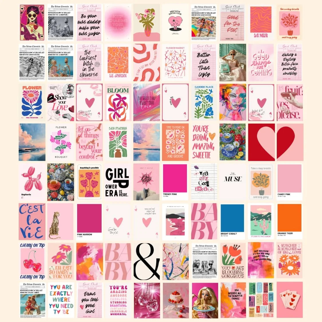 Pink Eclectic, over 1500 prints