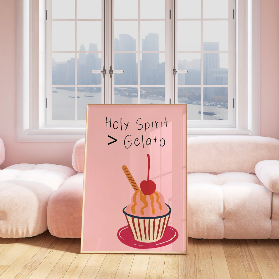 Holy Spirit Christian Wall Art – Funny Bible Verse Print