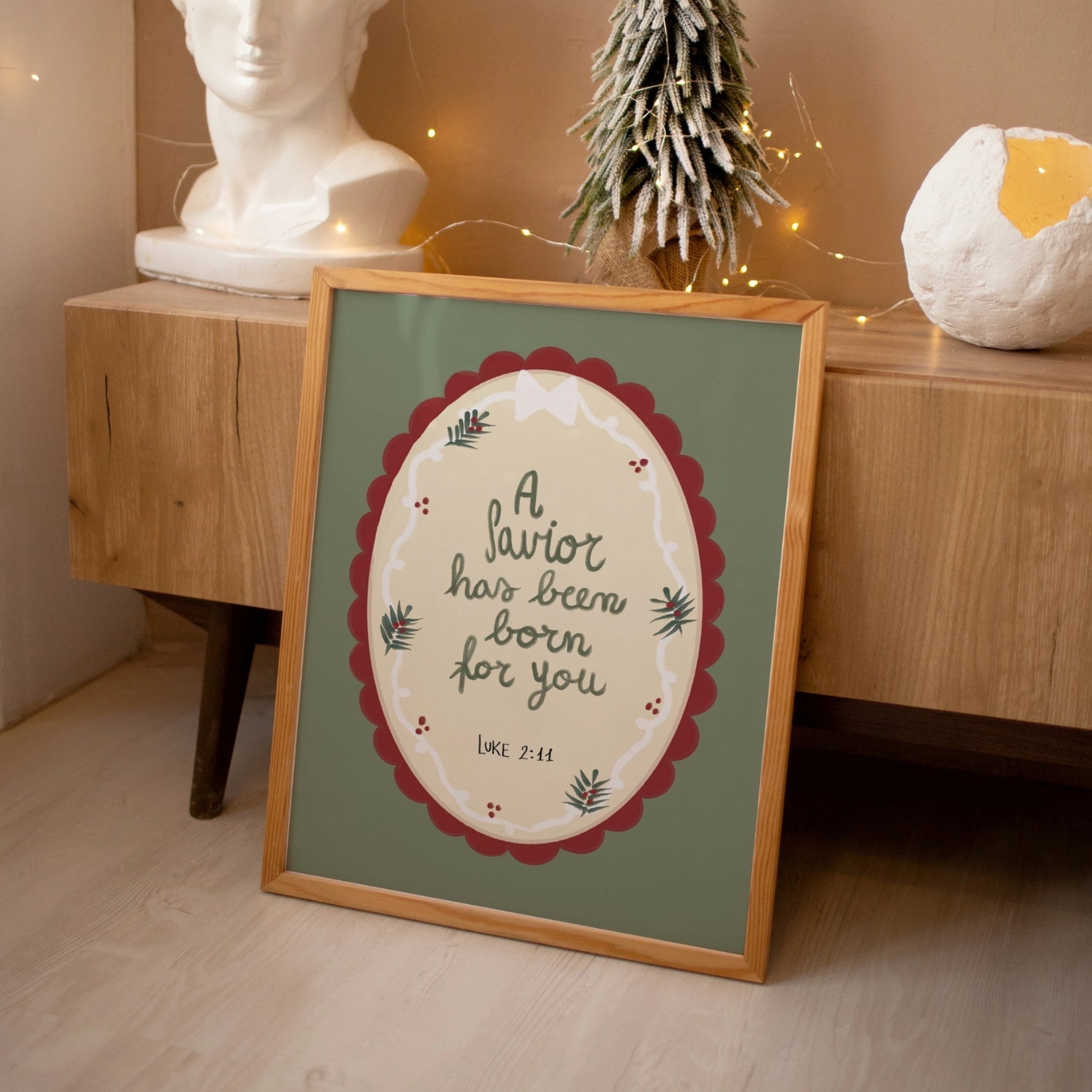 A Savior Has Been Born for You Christmas Print