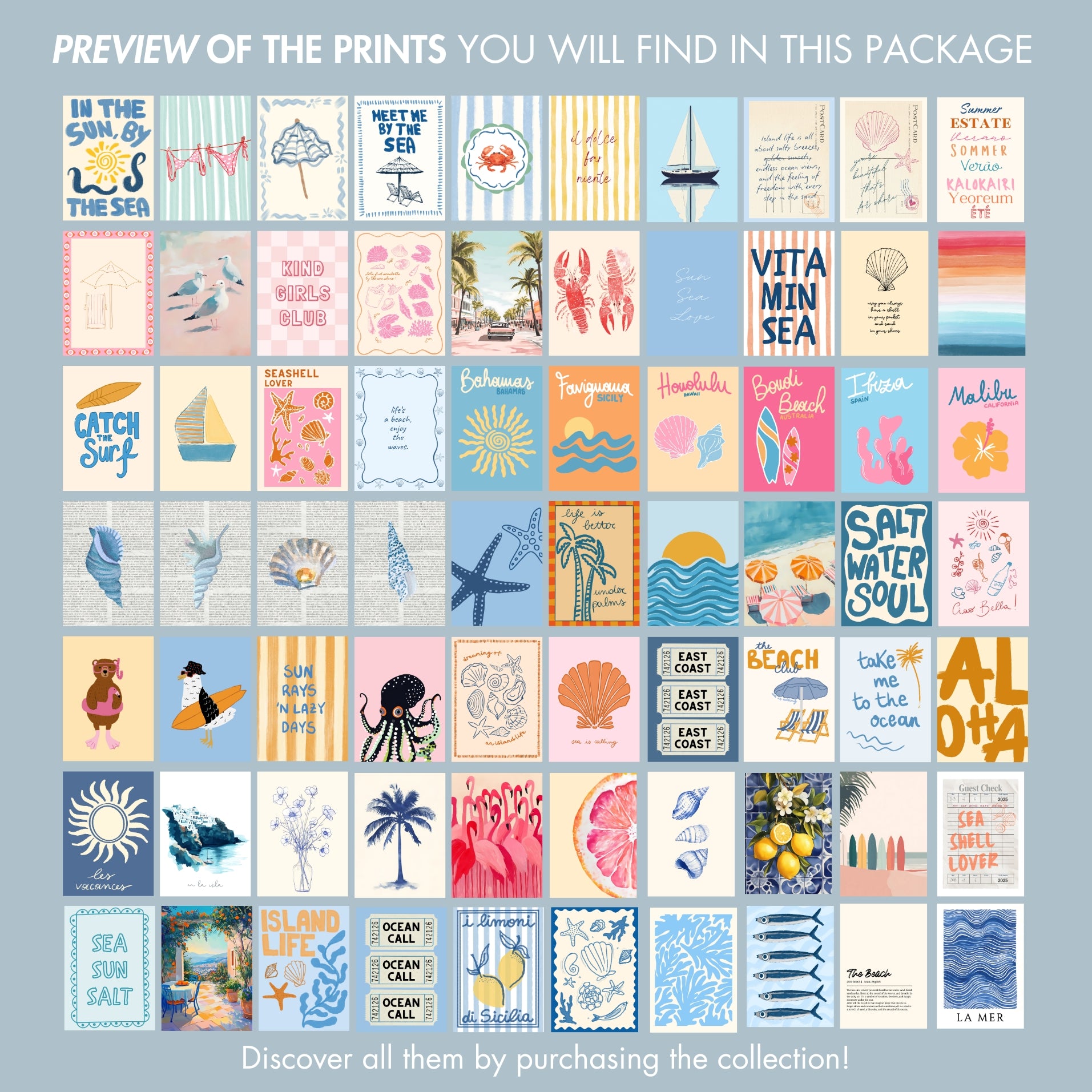Handmade Coastal Decor, over 200 prints
