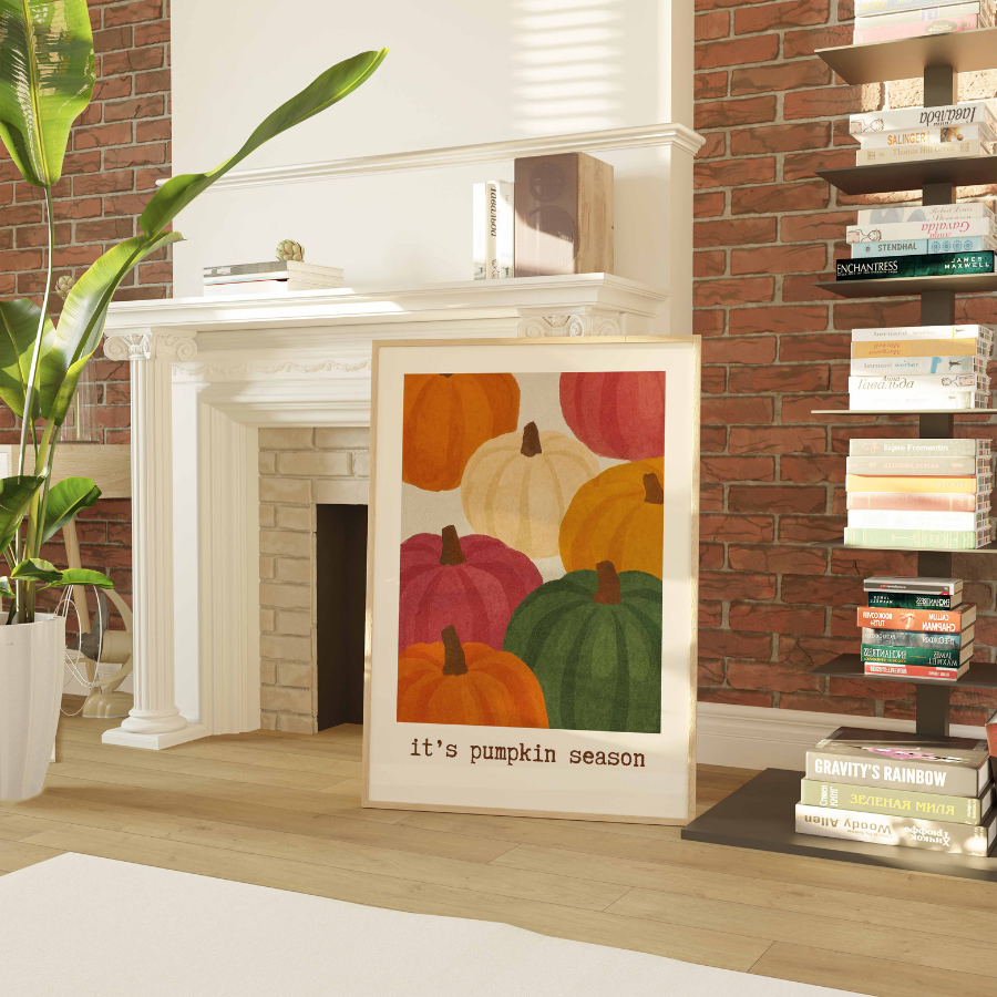 Pumpkin Season Wall Art – Cozy Autumn Decor