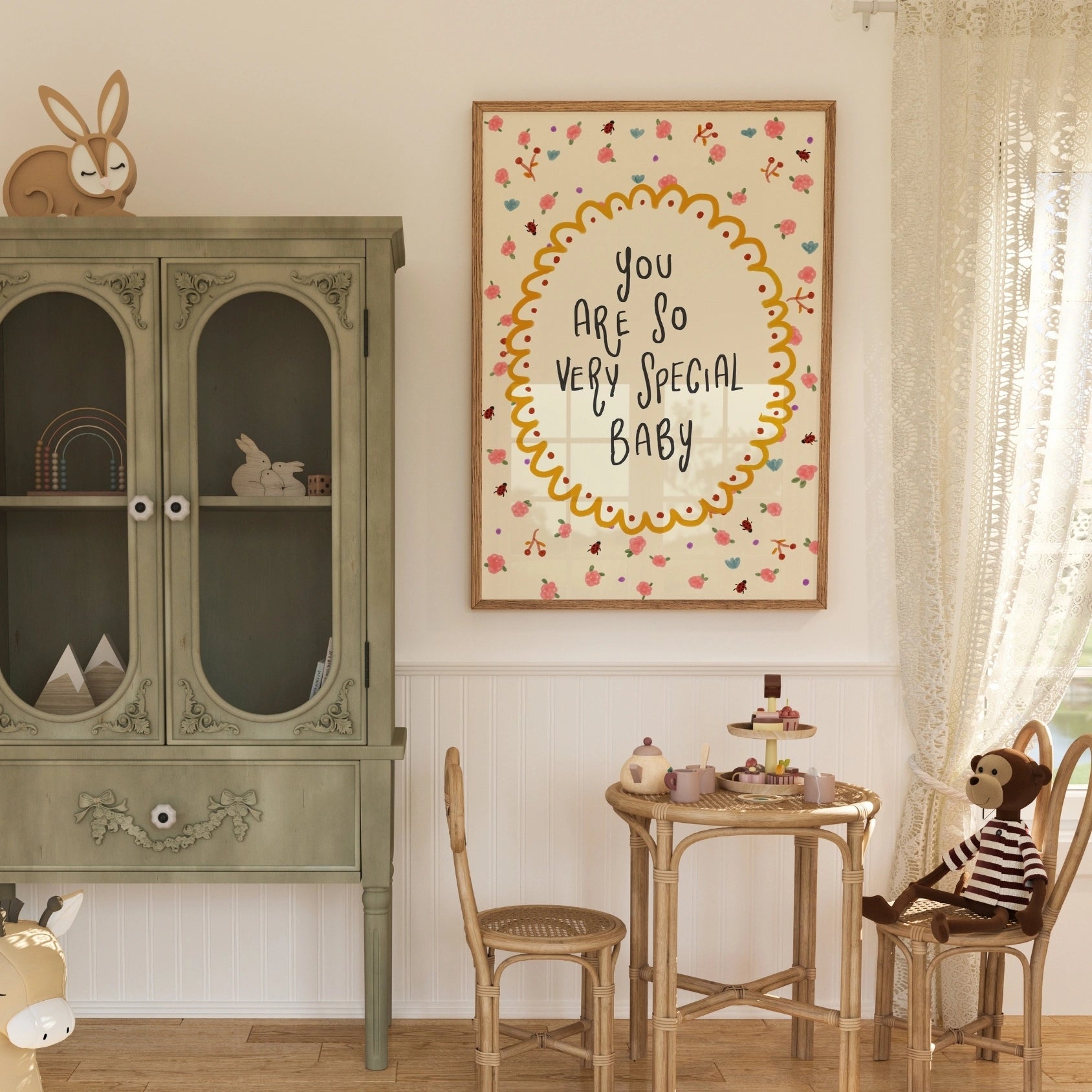 Vintage Floral Wall Art