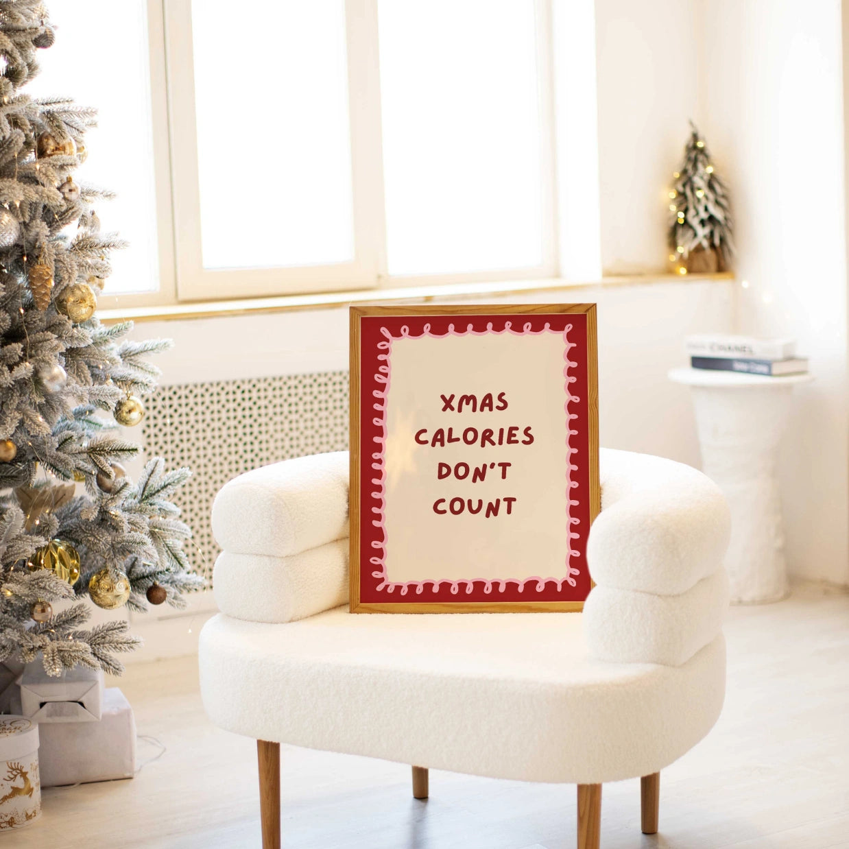 Poster "Le calorie di Natale non contano"