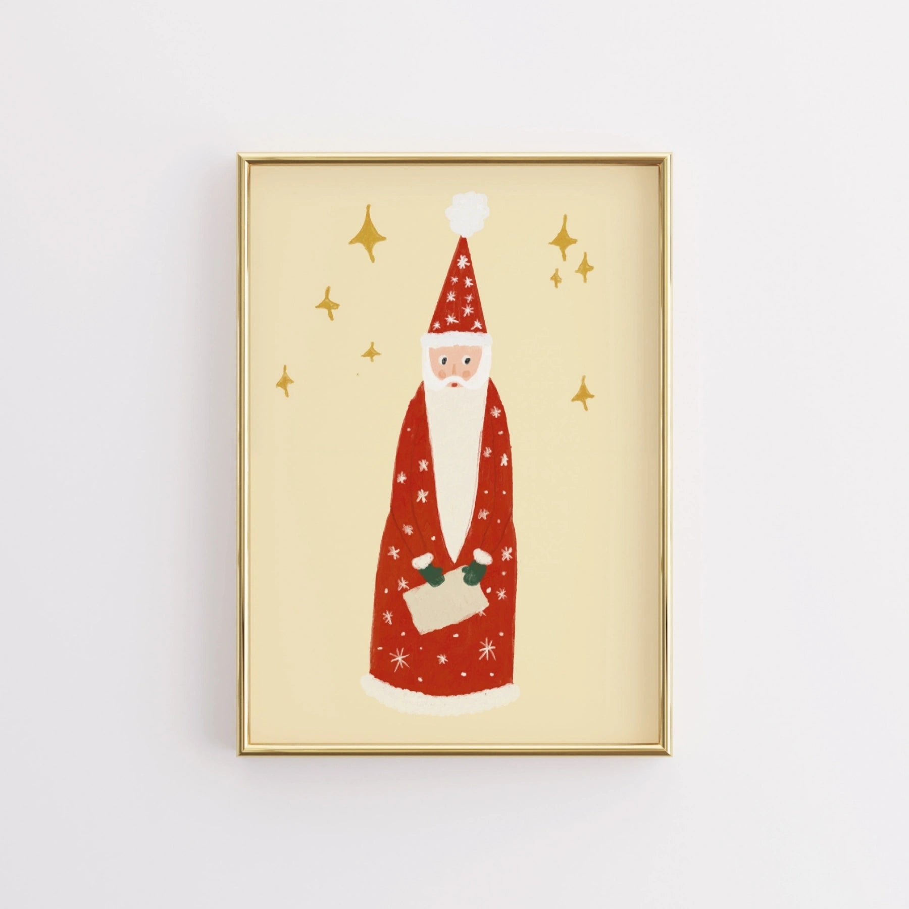 Vintage Santa Claus Christmas Print