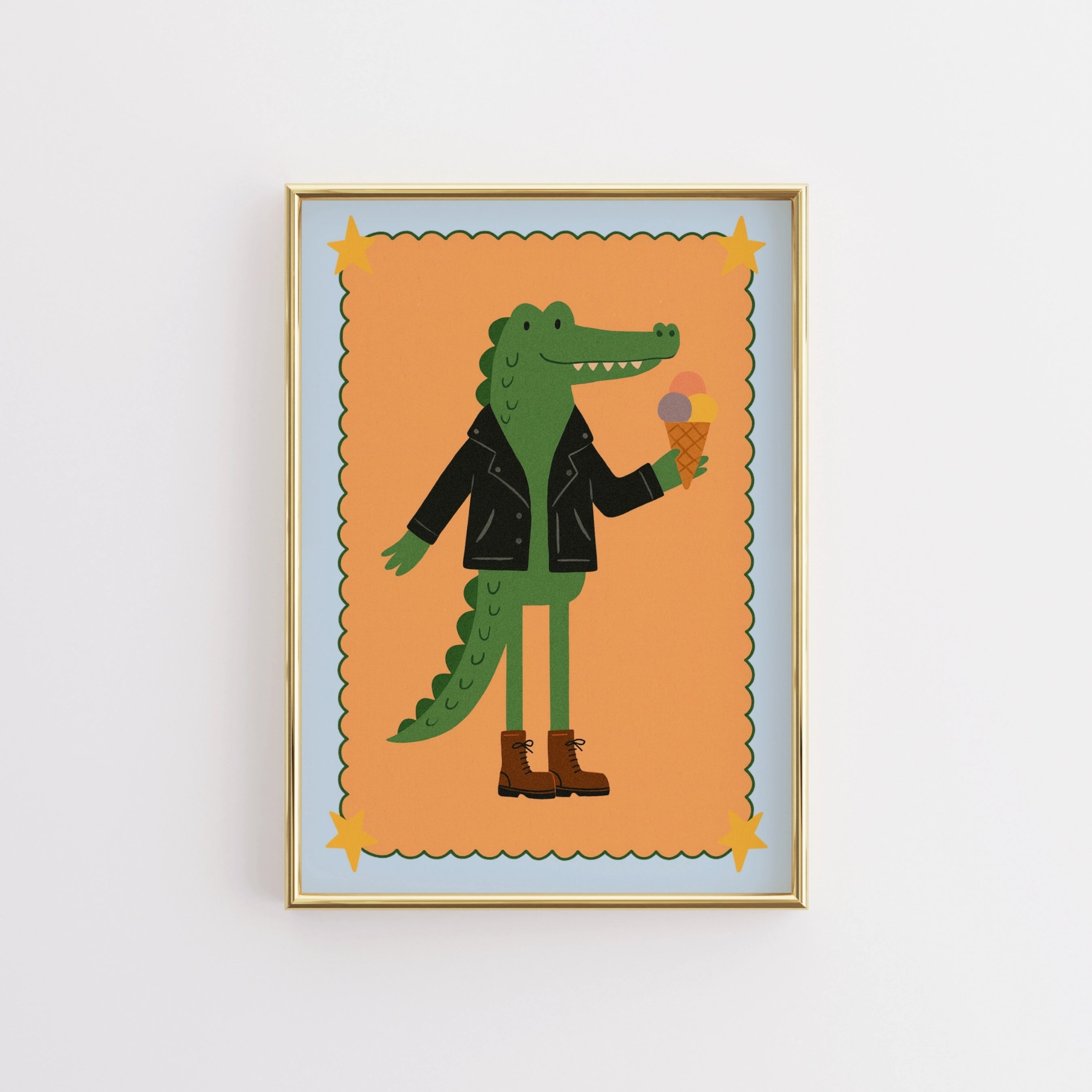 Cool Crocodile Nursery Print