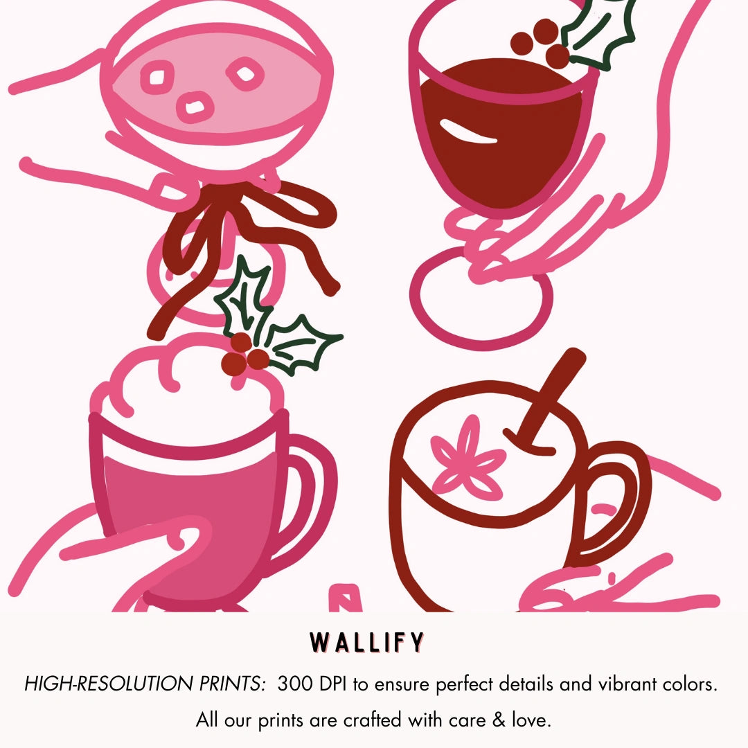 Handmade Pink Christmas, over 110 prints