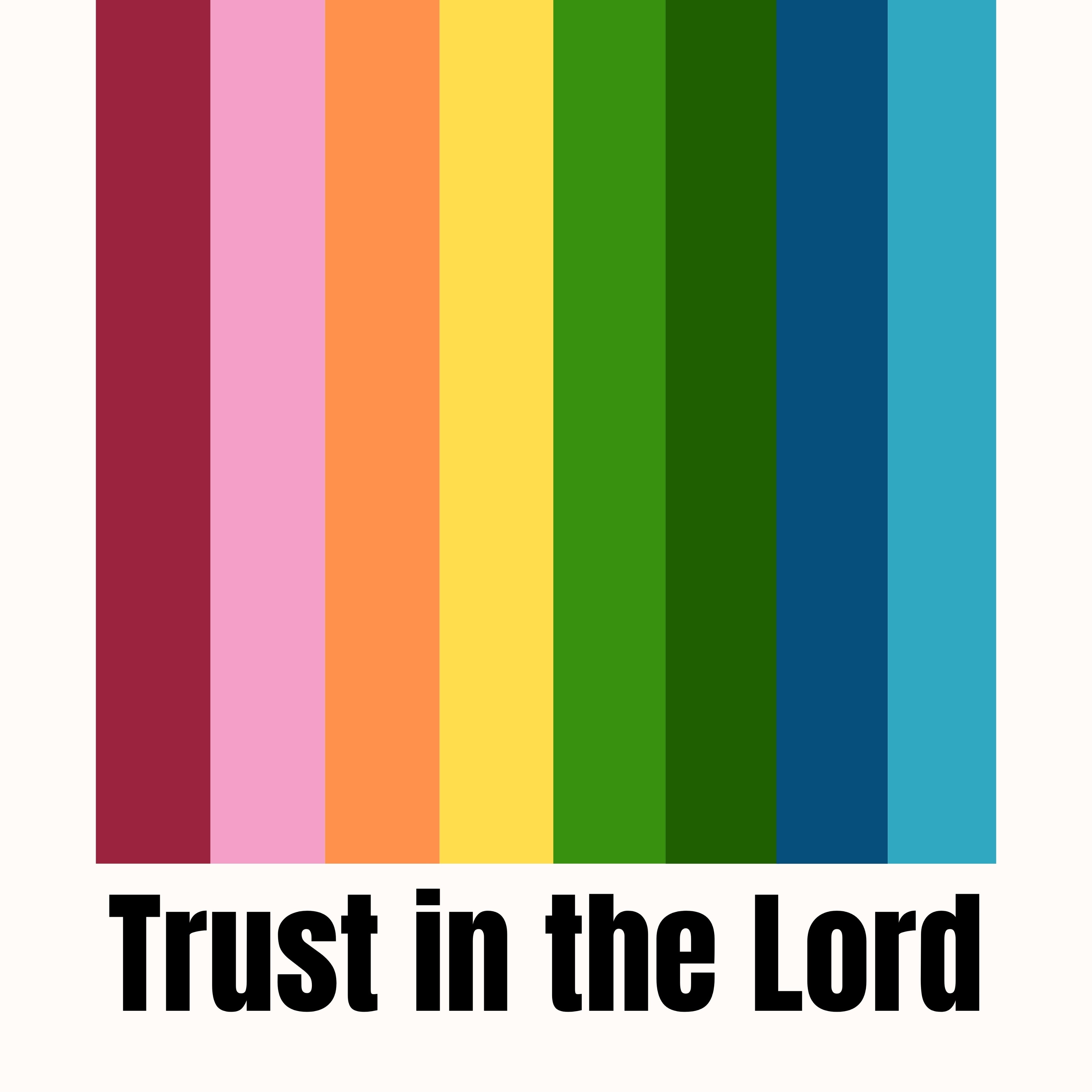 Trust in the Lord Wall Art - Christian Print