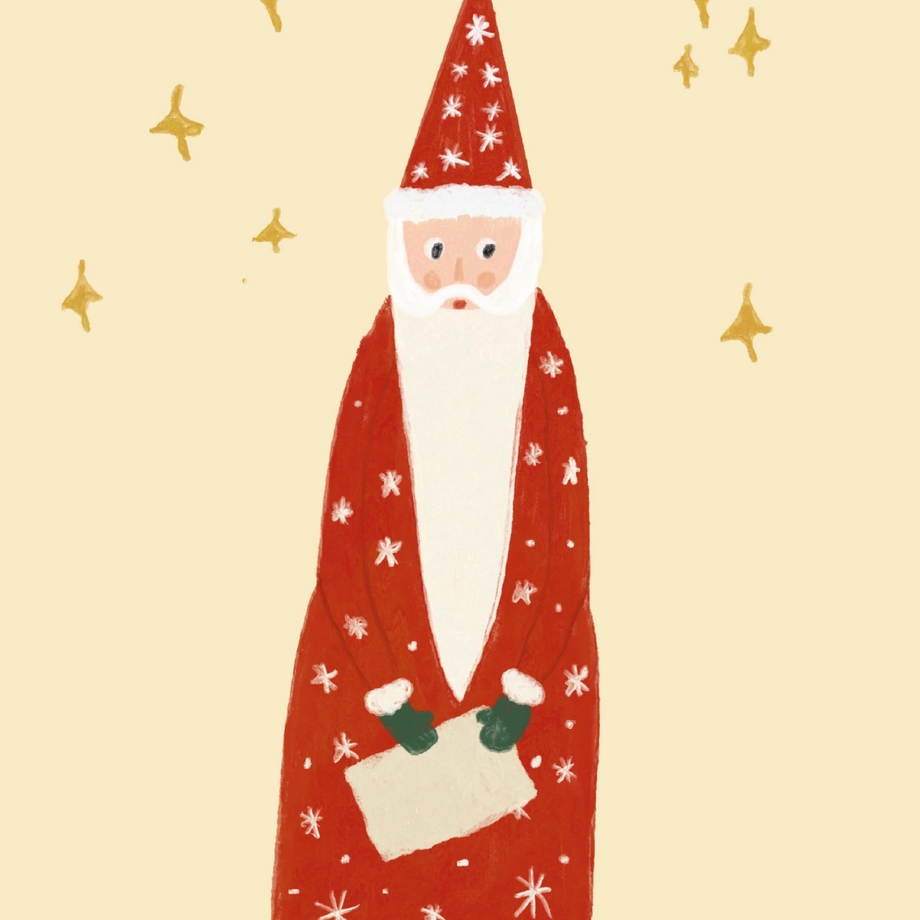 Vintage Santa Claus Christmas Print