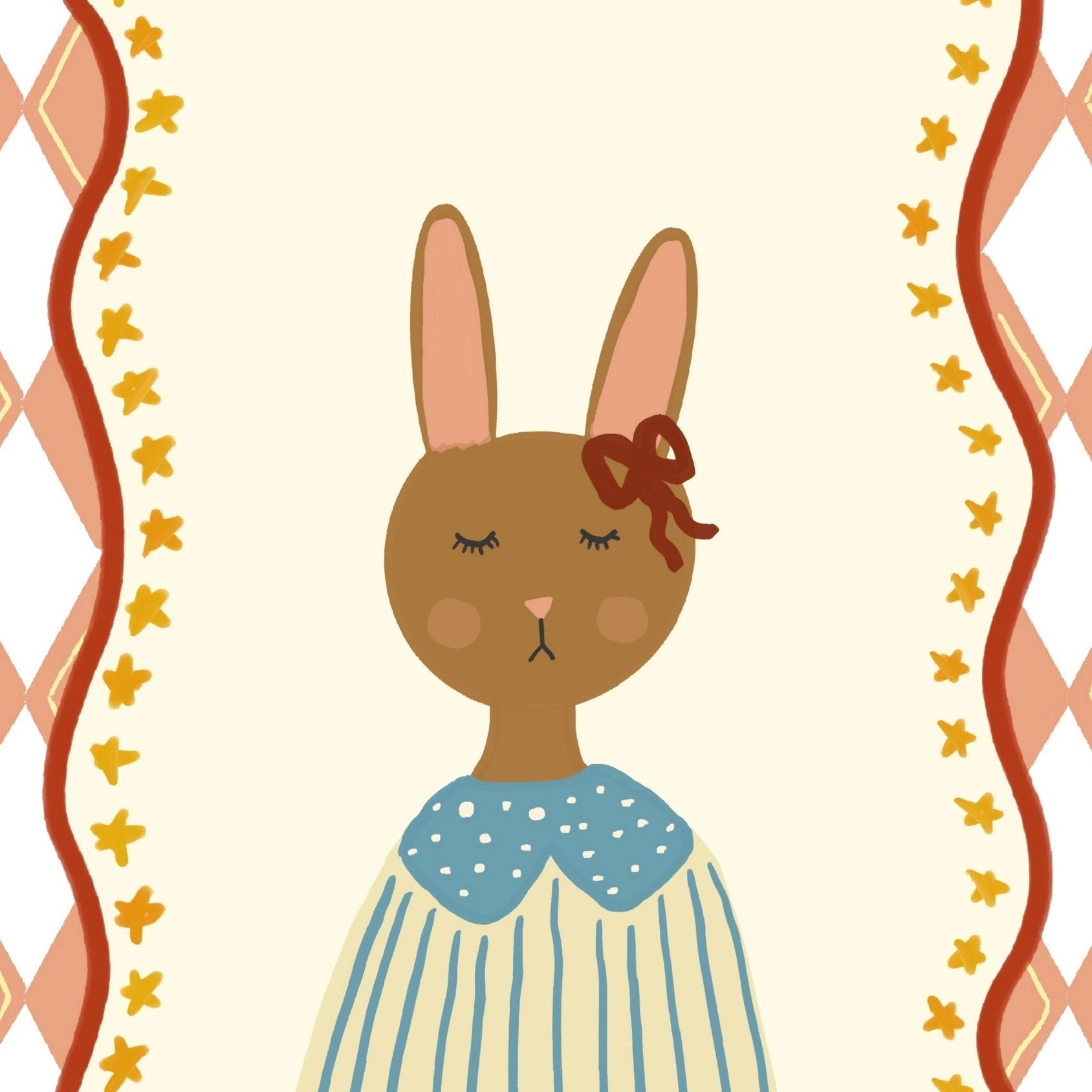 Vintage Bunny Print