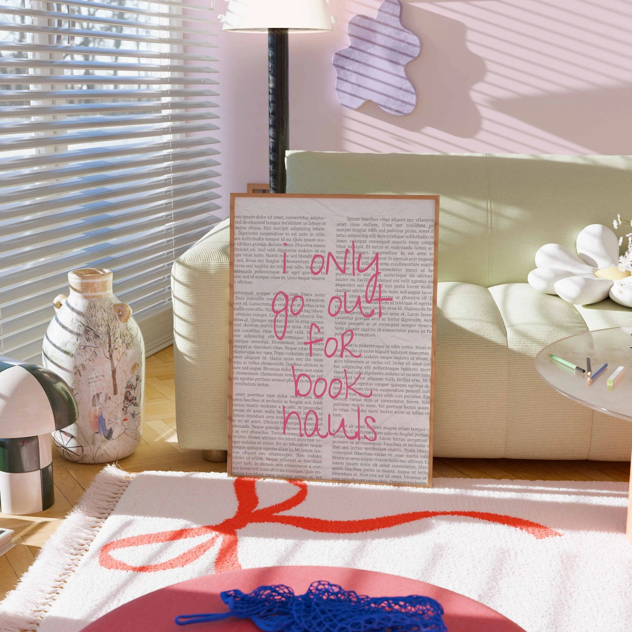 Book Hauls – Pink Bookish Print