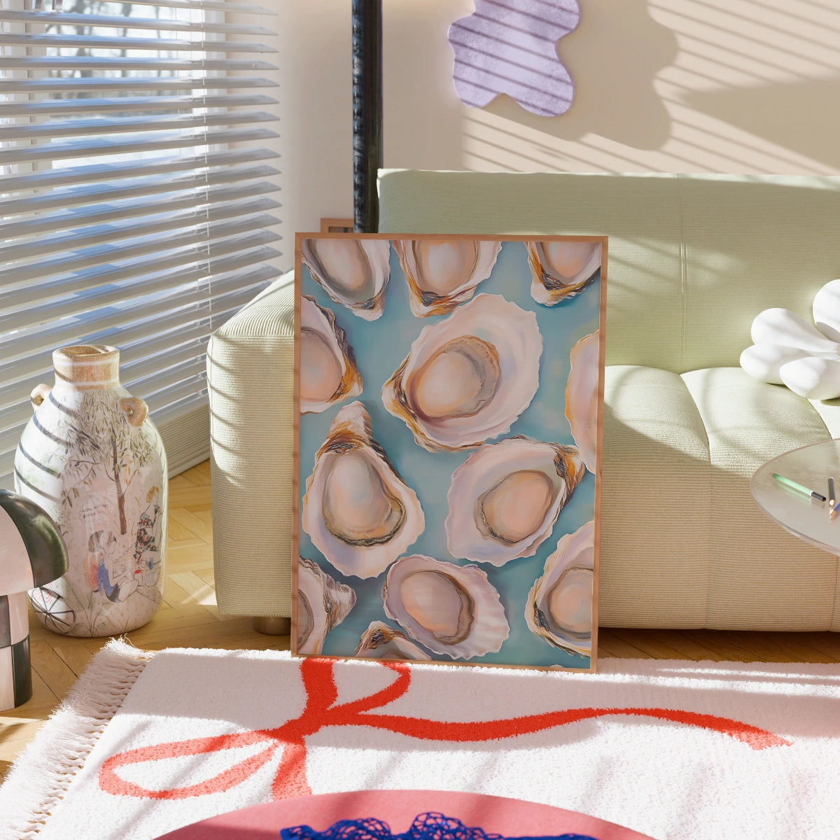 Oyster Wall Art – Coastal Kitchen Decor Print