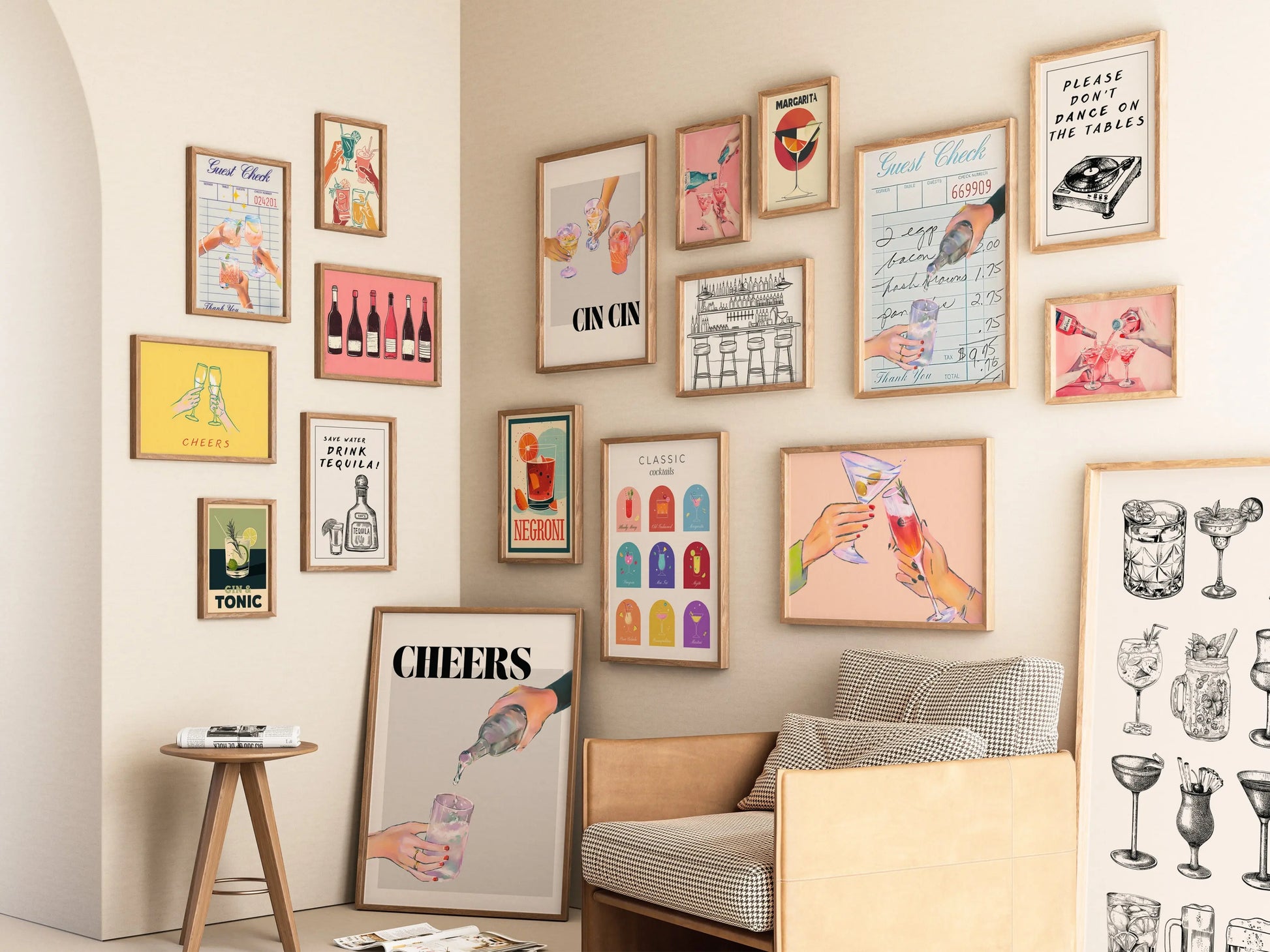 Bar Cart Decor, over 300 prints Il mio negozio