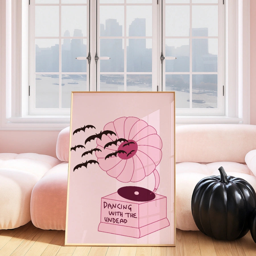Haunted Music Print – Dancing with the Undead Wall Art