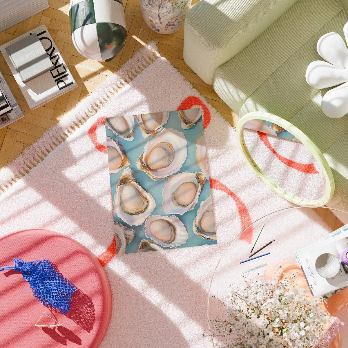 Oyster Wall Art – Coastal Kitchen Decor Print