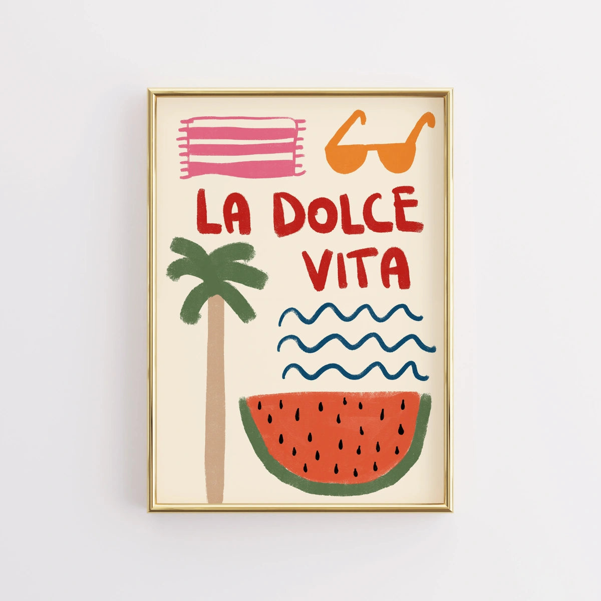La Dolce Vita Wall Art - Summer Coastal Print