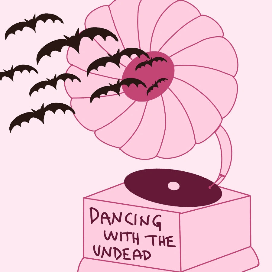 Haunted Music Print – Dancing with the Undead Wall Art