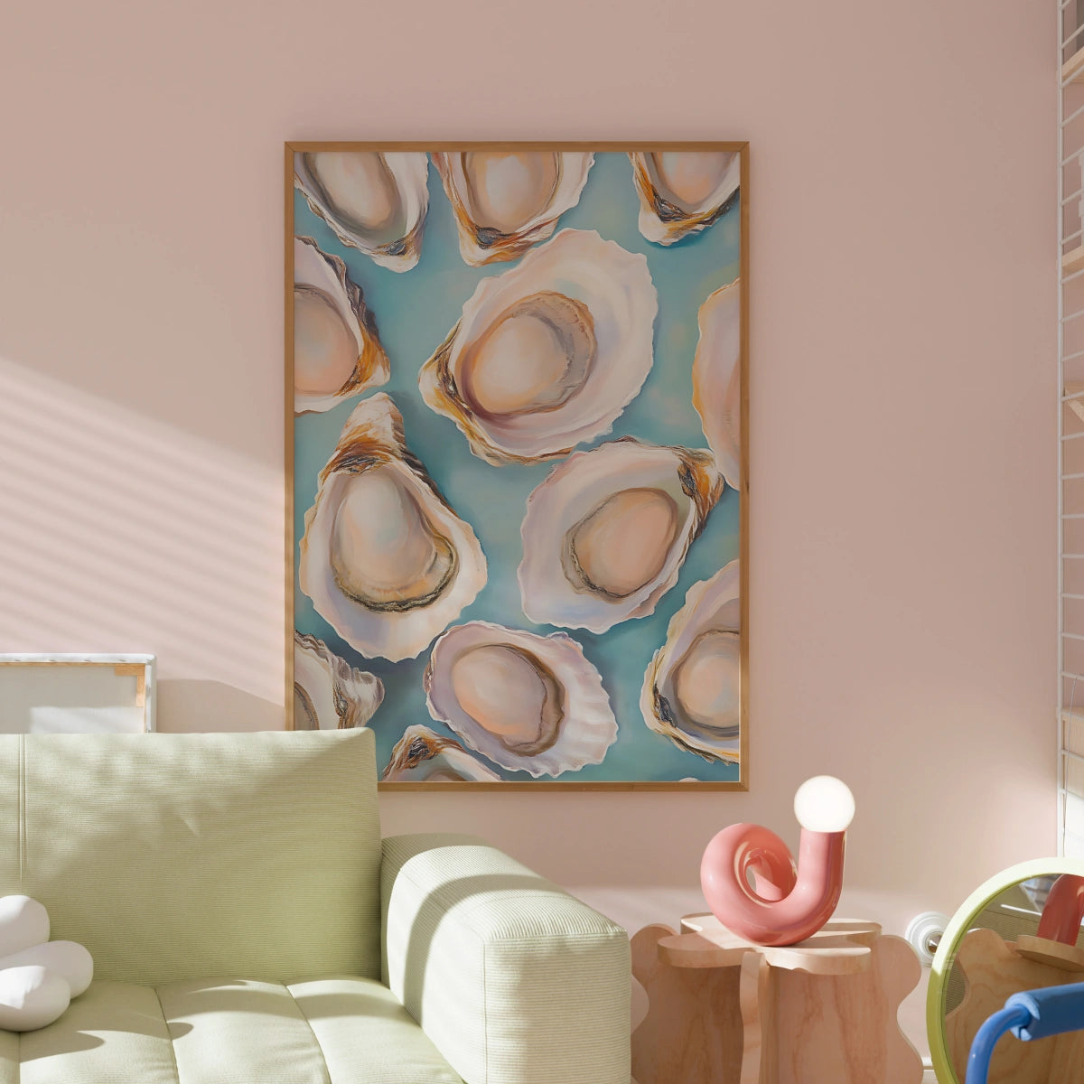 Oyster Wall Art – Coastal Kitchen Decor Print