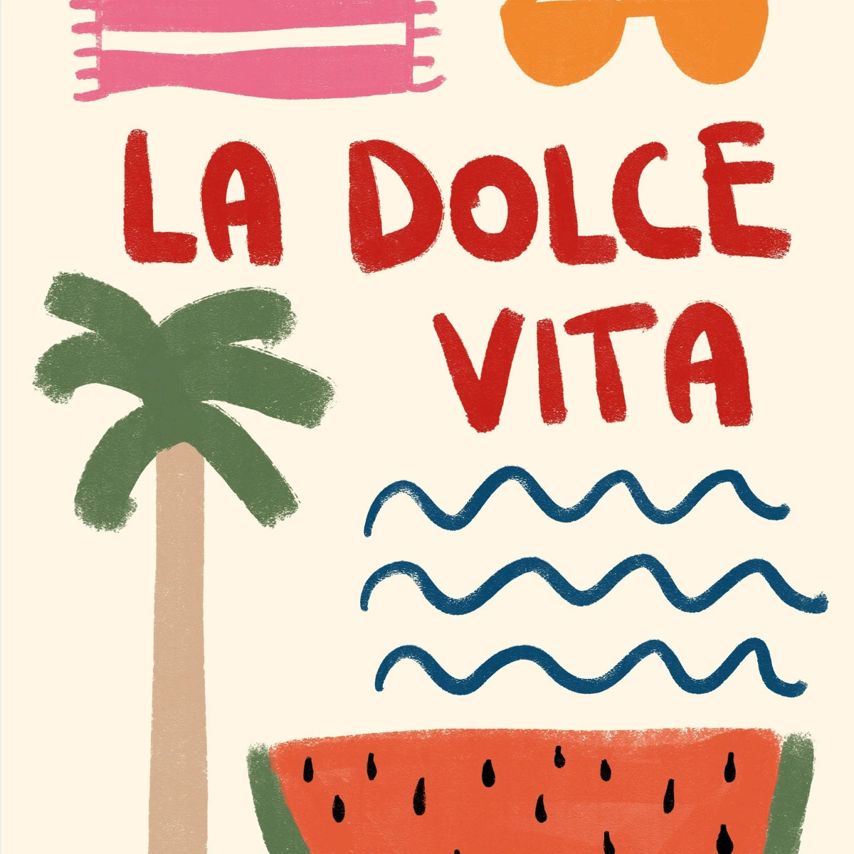 La Dolce Vita Wall Art - Summer Coastal Print