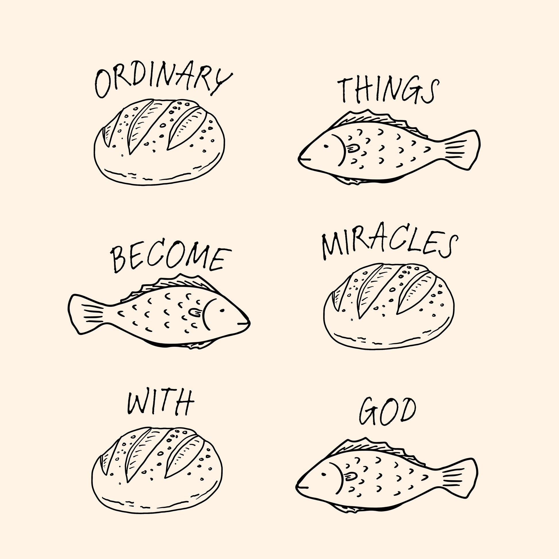 Gewöhnliche Dinge werden zu Wundern – Christliche Wandkunst