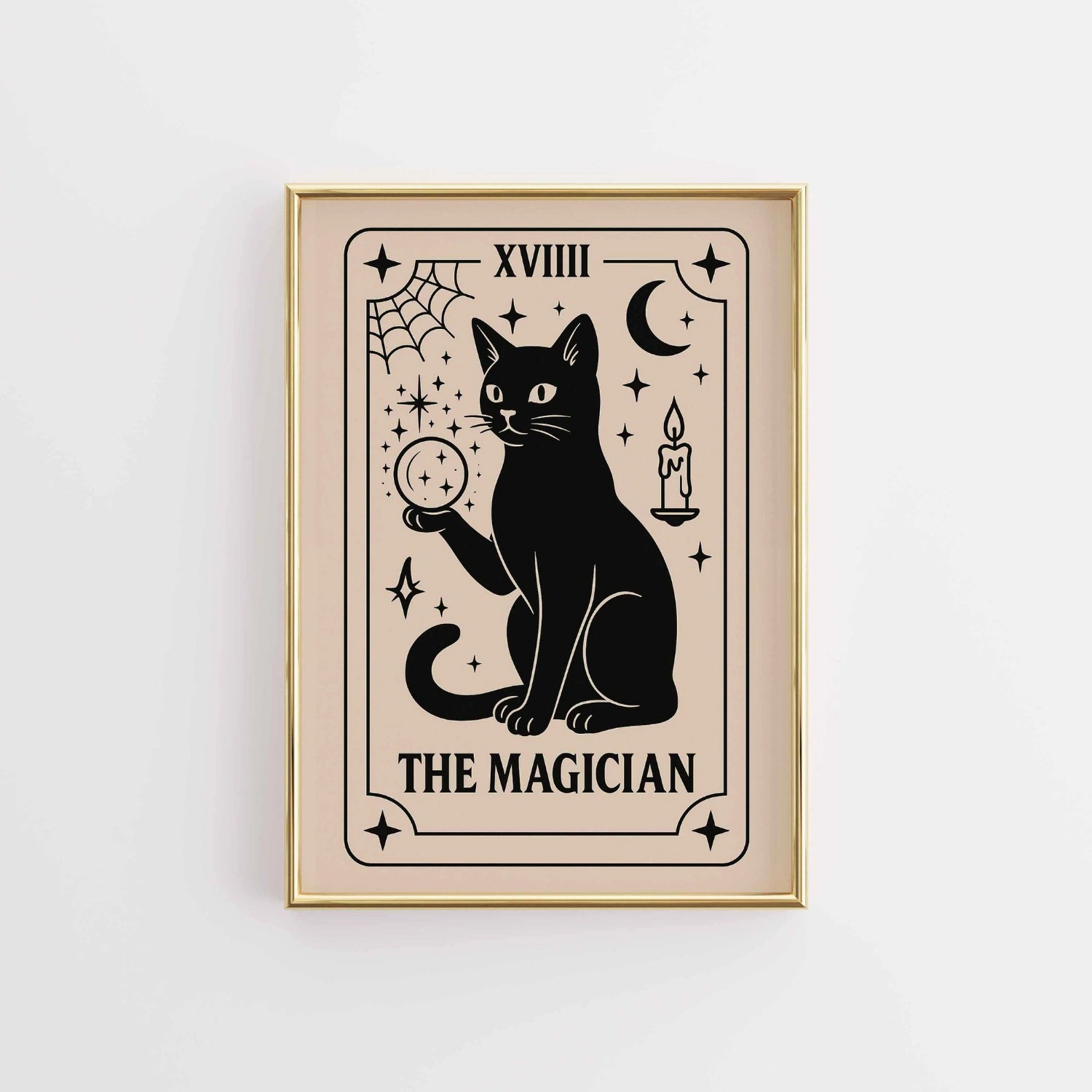 The Magician Tarot Cat Print – Witchy Halloween