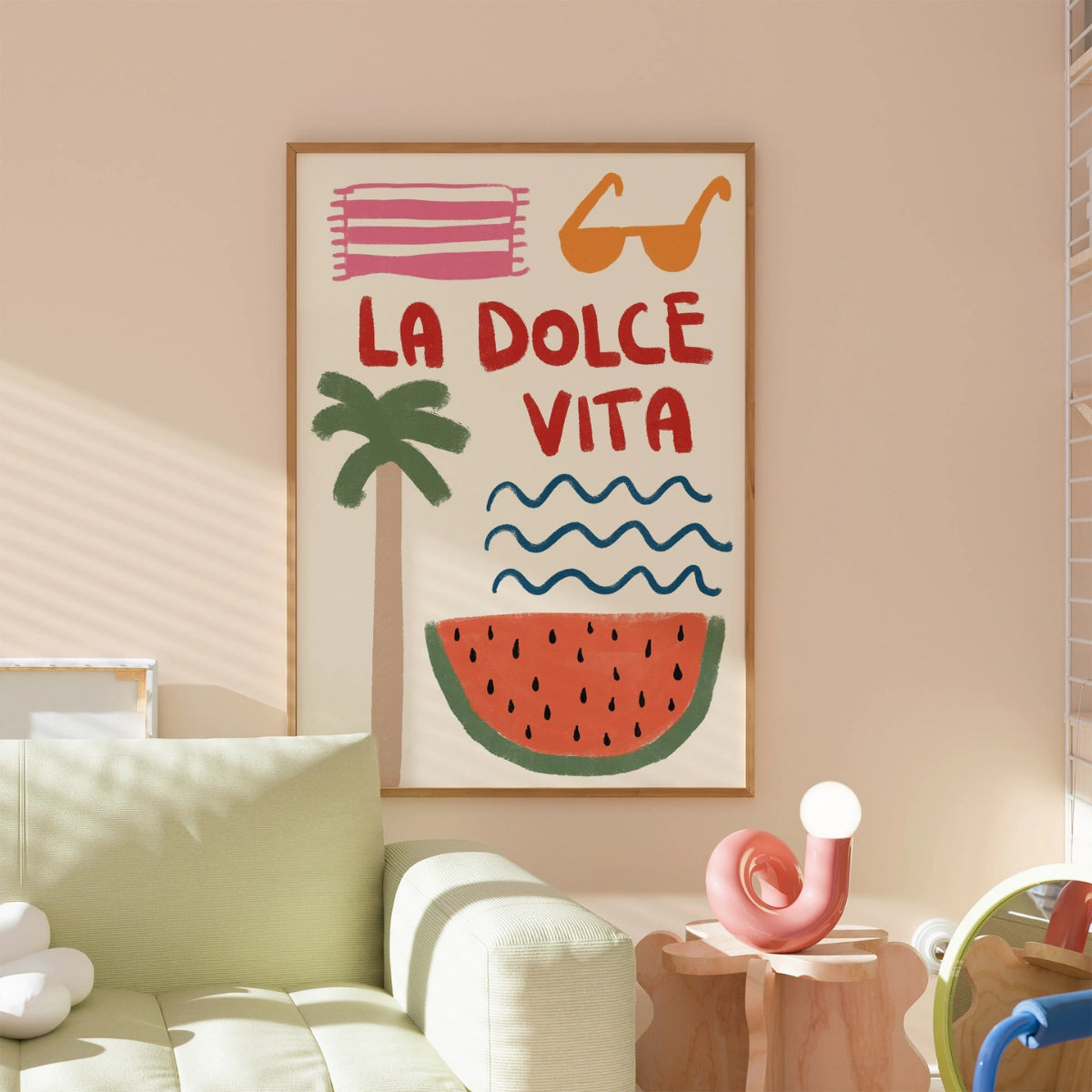 La Dolce Vita Wall Art - Summer Coastal Print