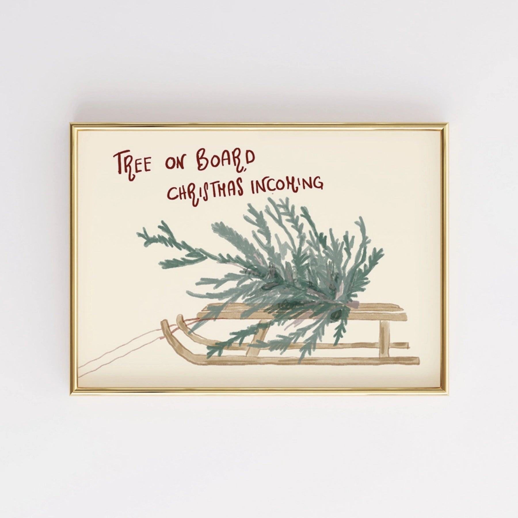 Christmas Sled Wall Art