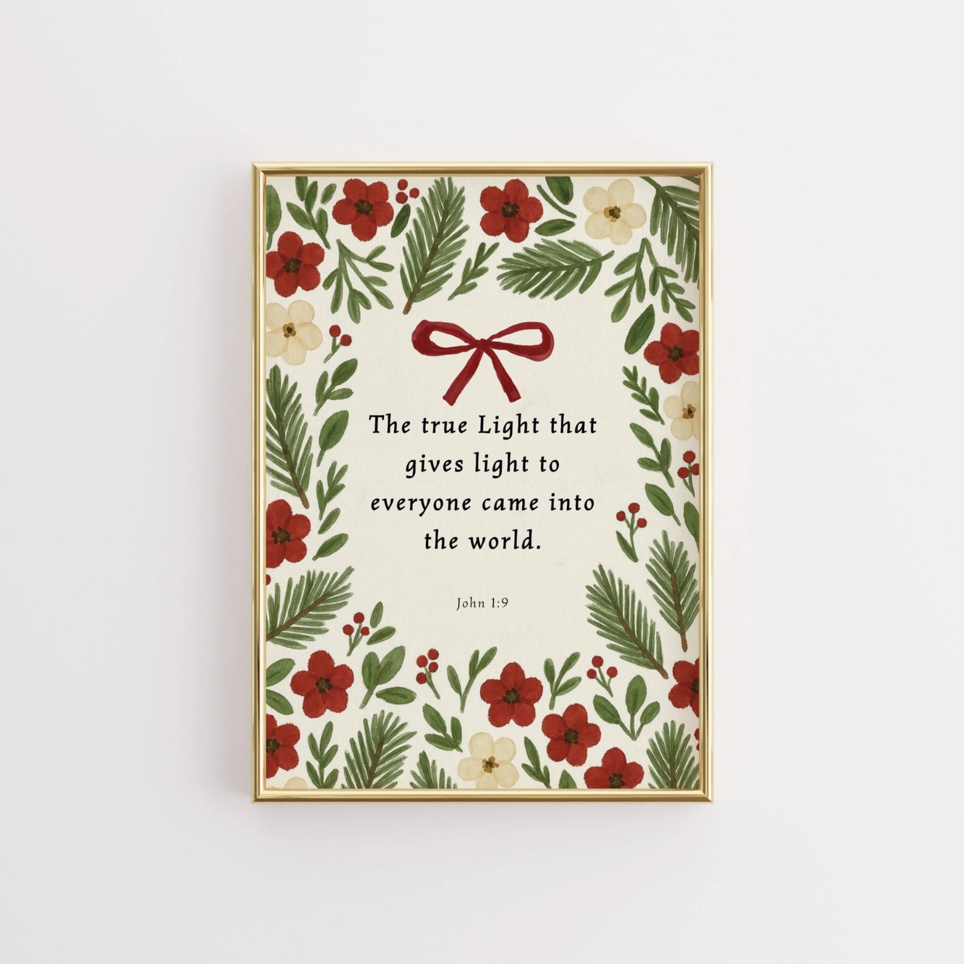 Christian Holiday Scripture Wall Art