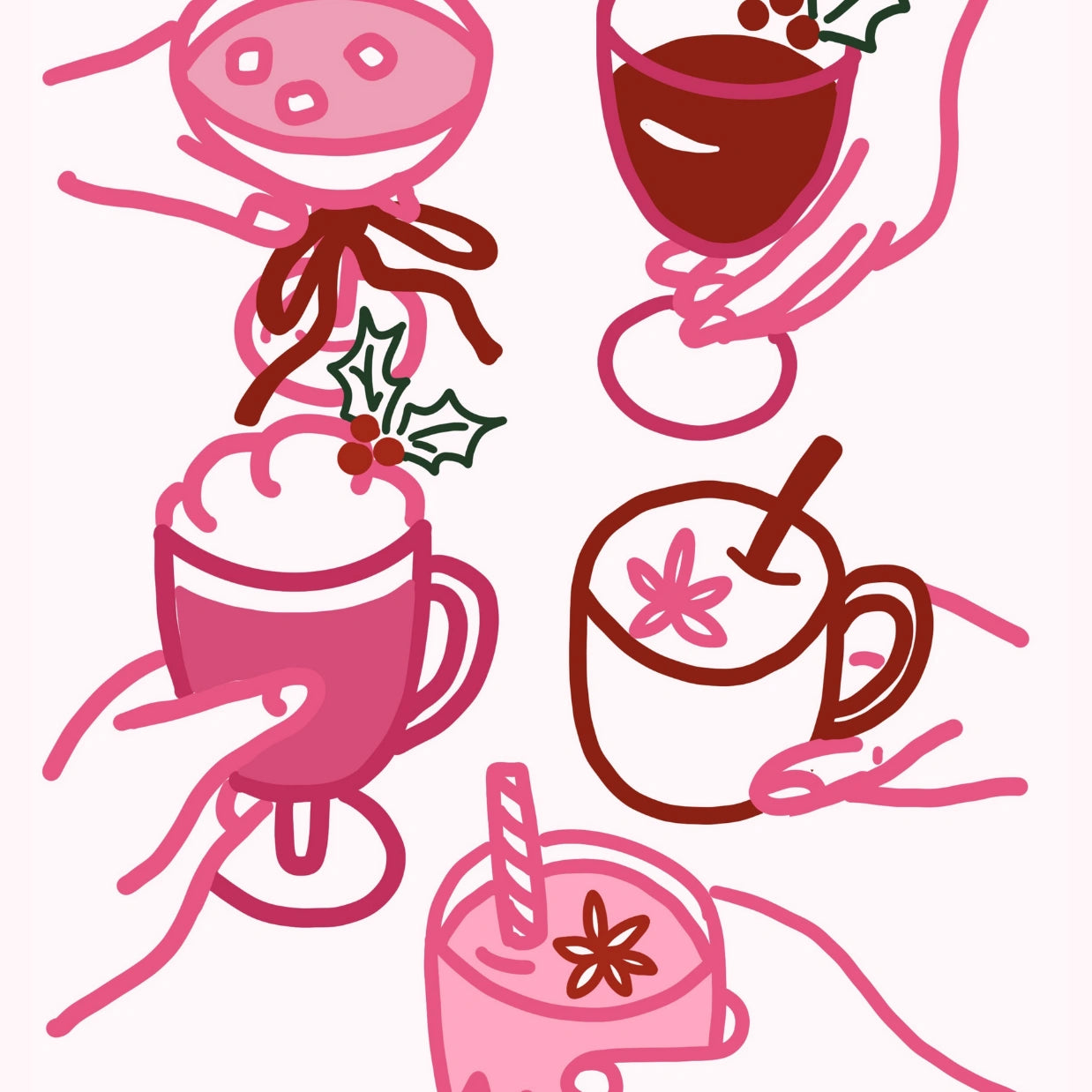 Retro-Weihnachtsdeko