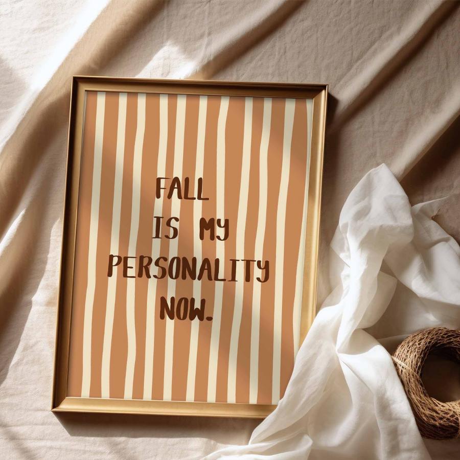 Fall Quote Wall Art – Cozy Autumn Print