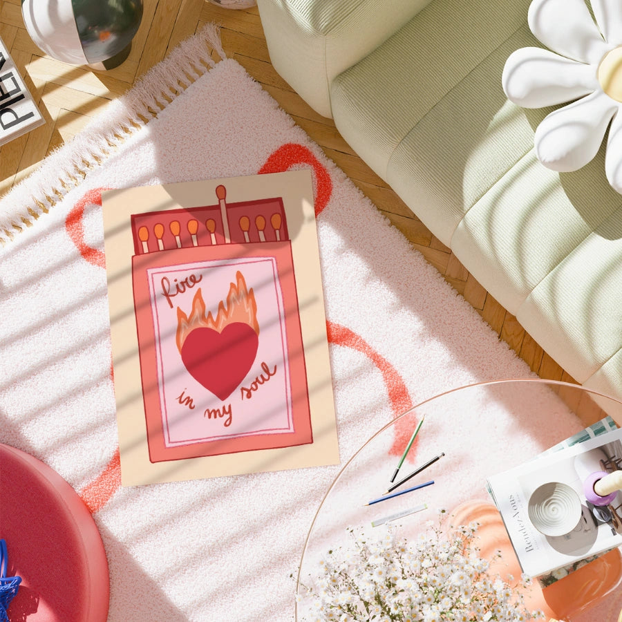 Christliches Wandbild „Feuer in meiner Seele“ – Kraftvoller Glaube-Druck