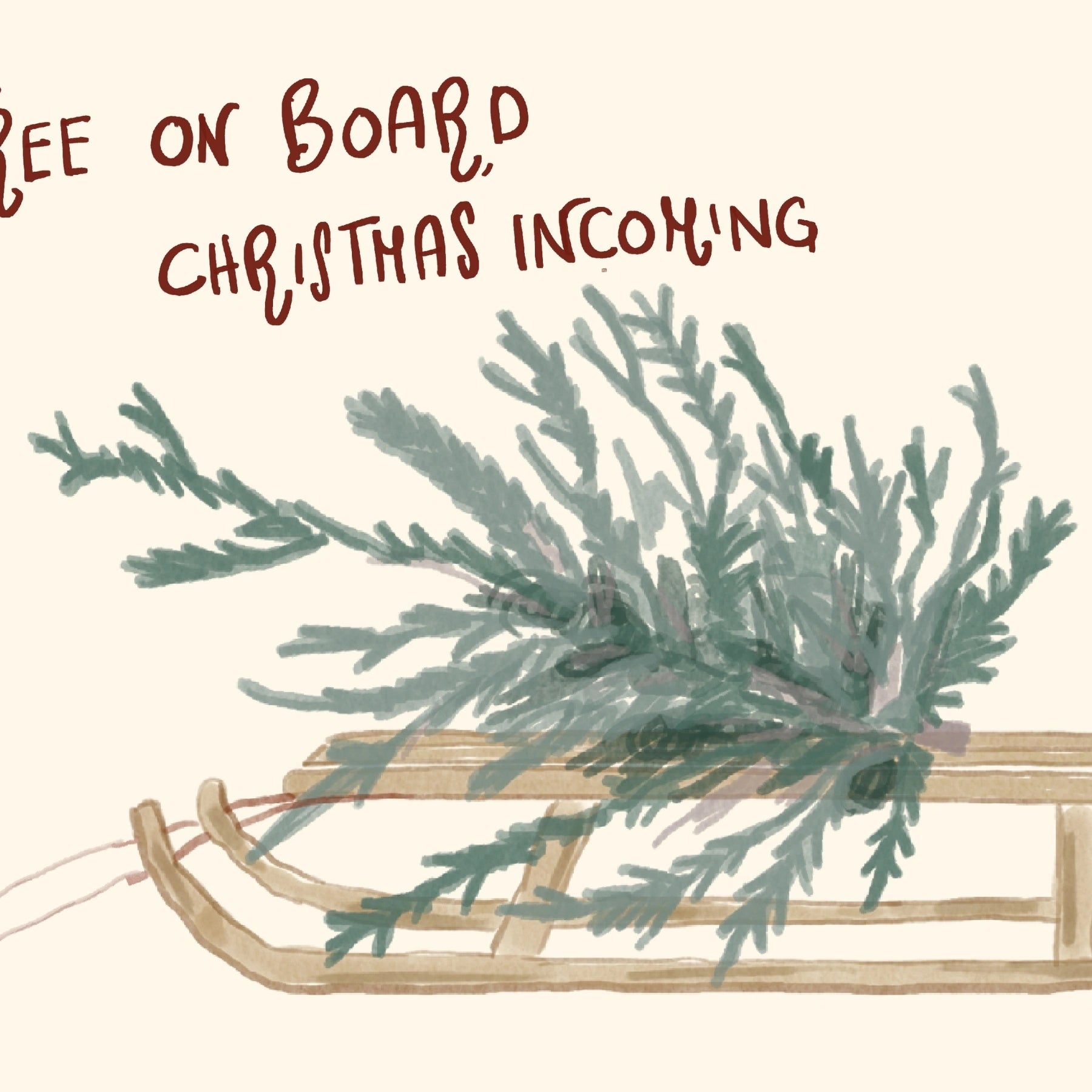 Christmas Sled Wall Art